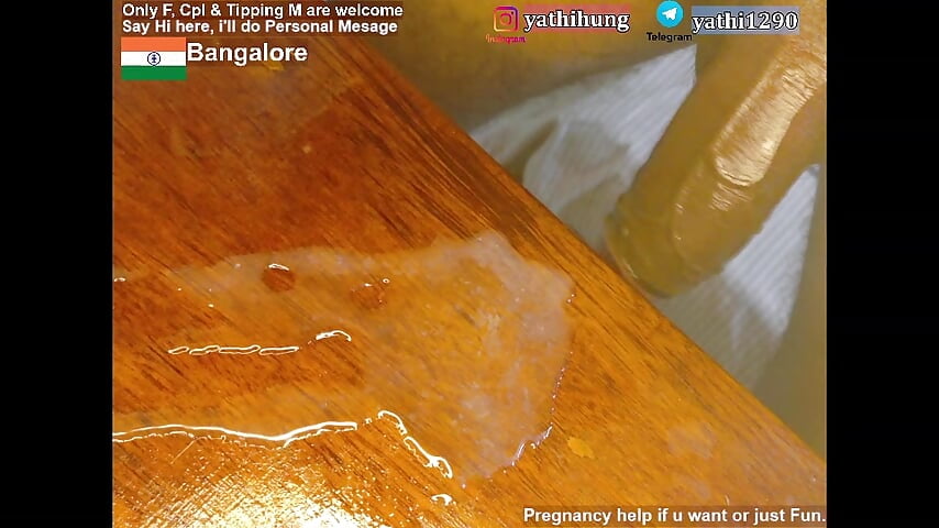 Long Jump Cum on Table, big load, 26 Public Show - video di KingCobraClassy modella di cam