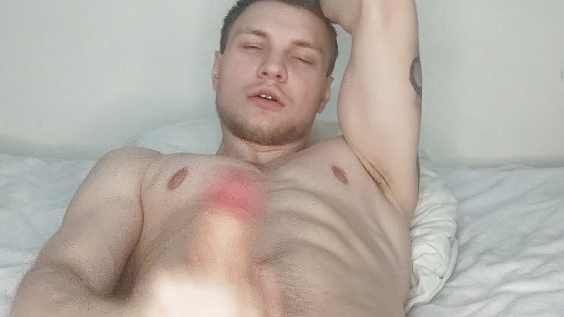 Very hard and fast jerking off of my big dick and big splashes of cum🥵🔥