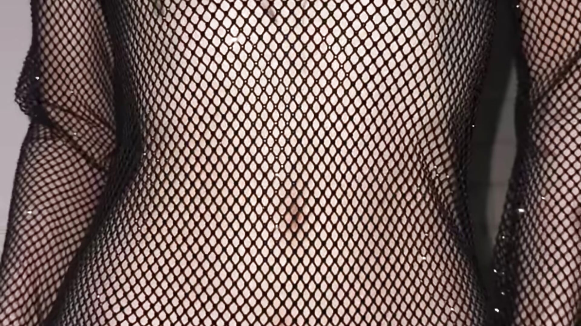 Fishnet on naked body