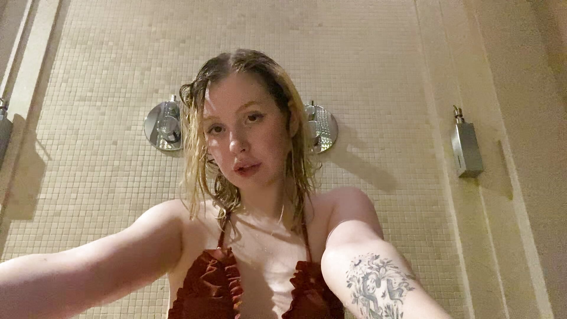 girl in shower