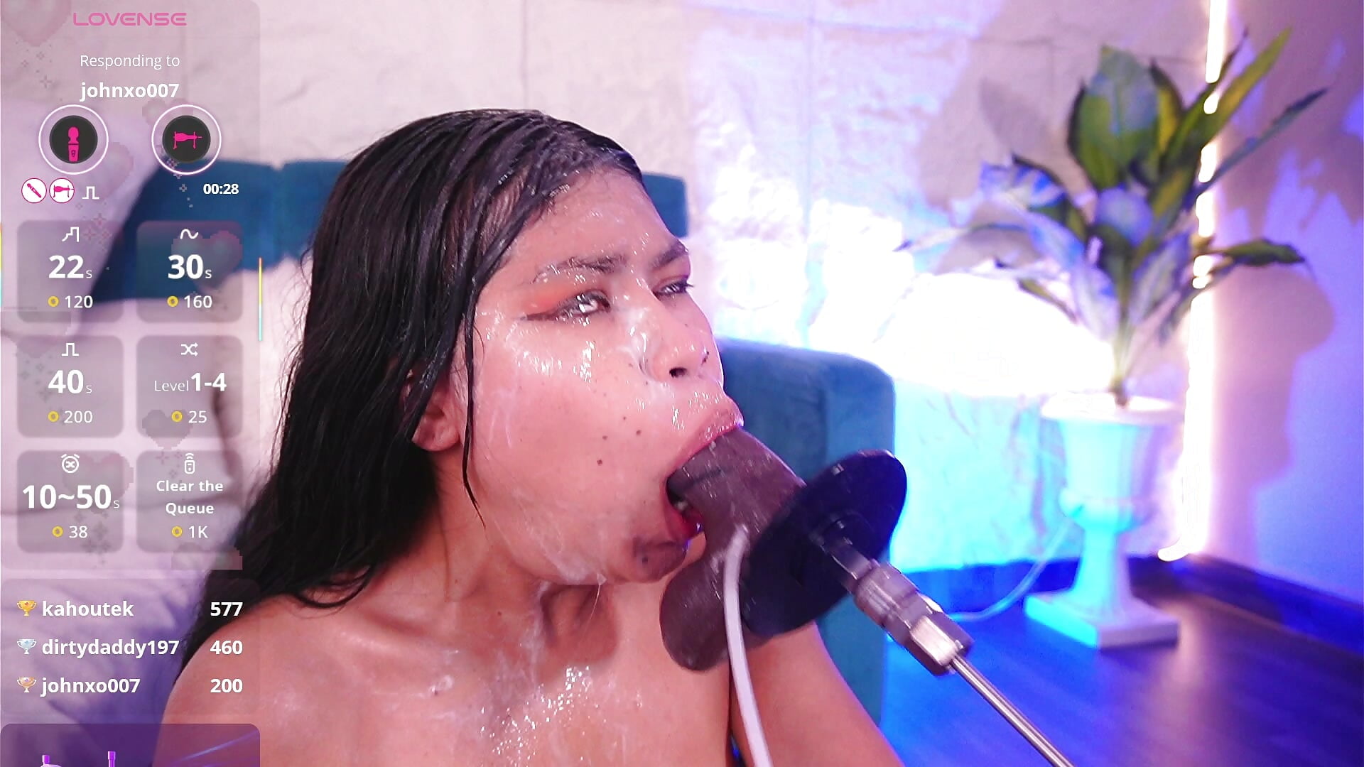 garganta profunda + máquinadirty facial - CailynBrowm adlı kamera modelinin videosu