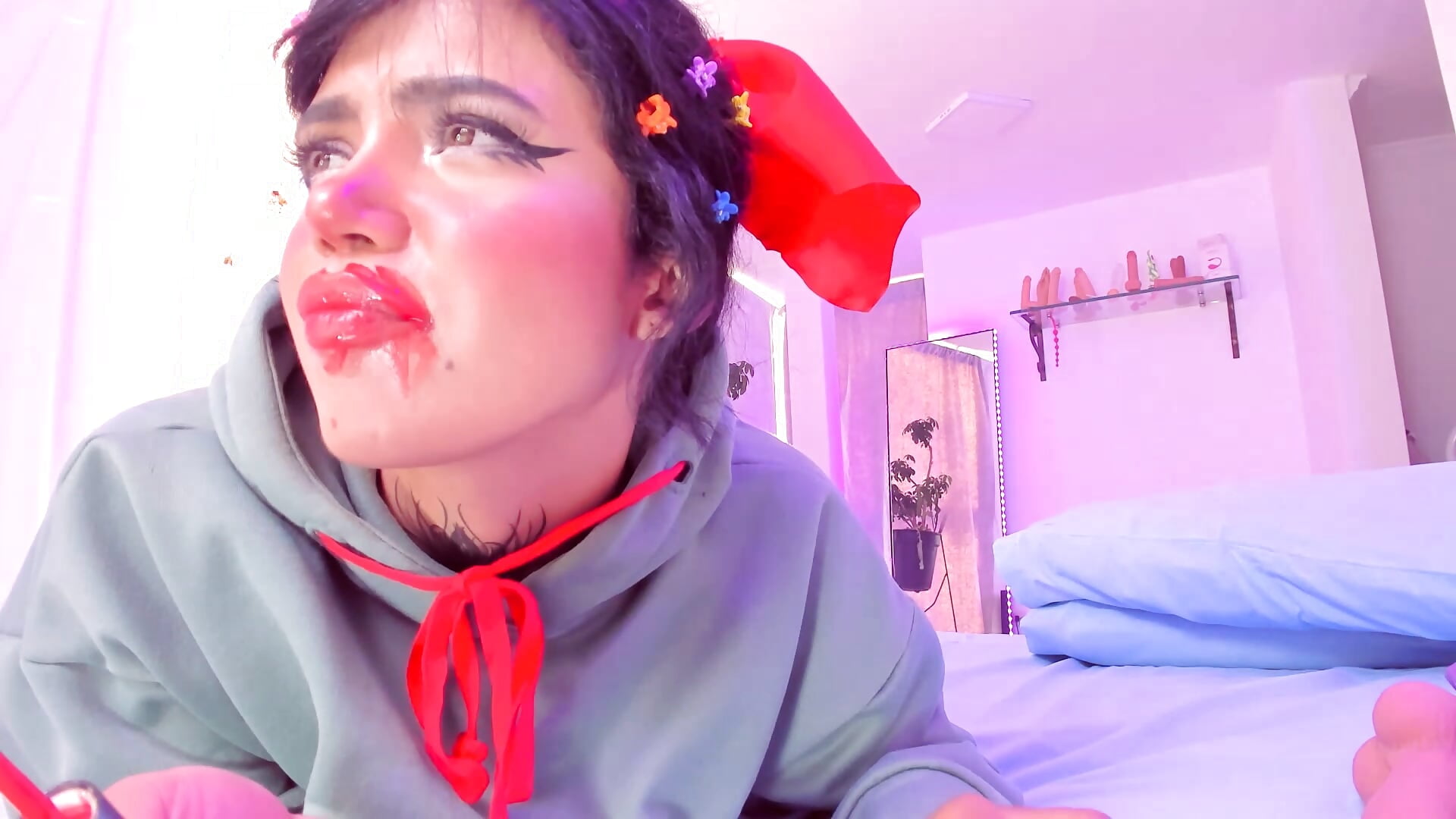 lip fetish - video van revy_blacck cam-model