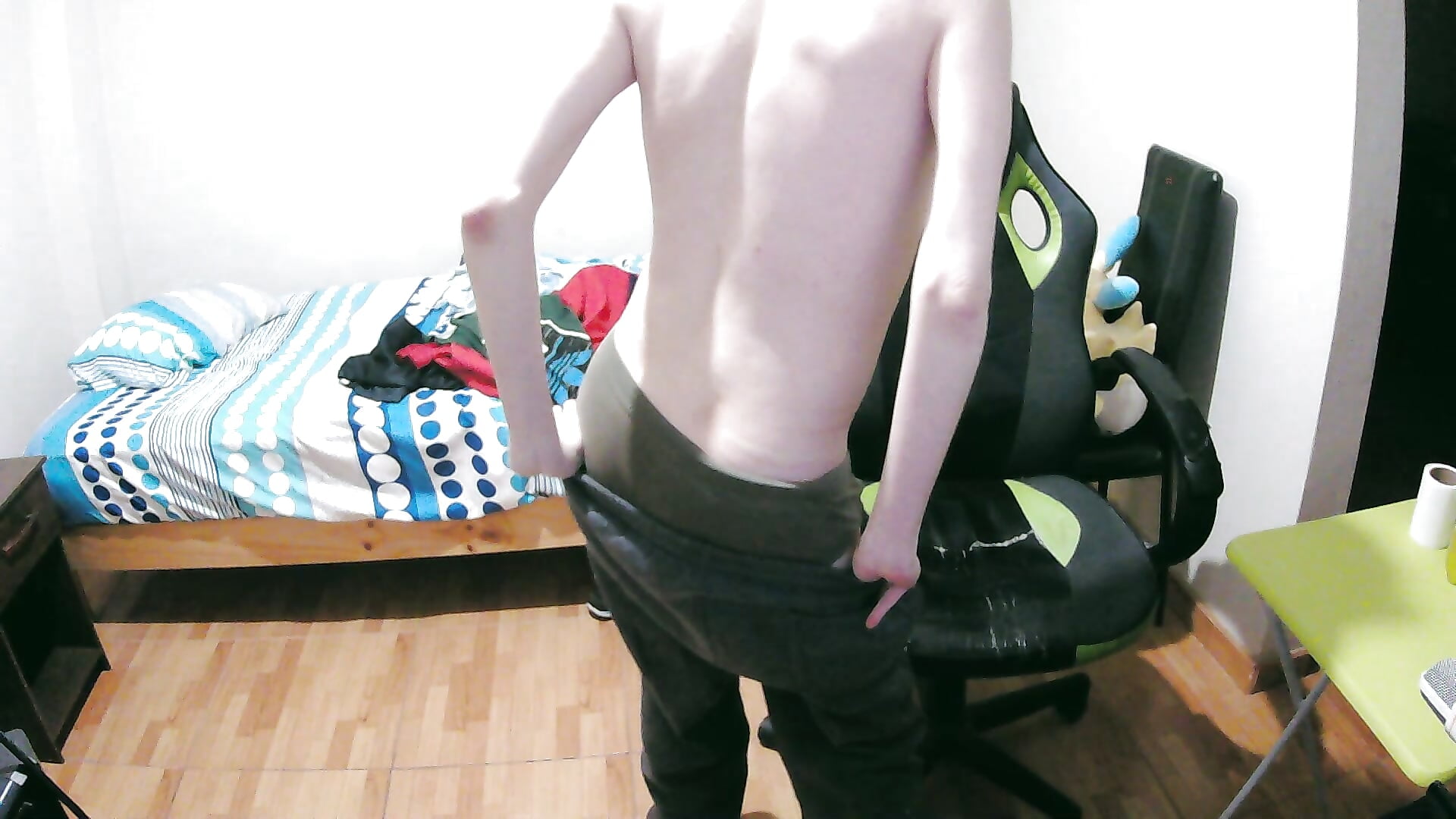 strip dance , ending fully naked