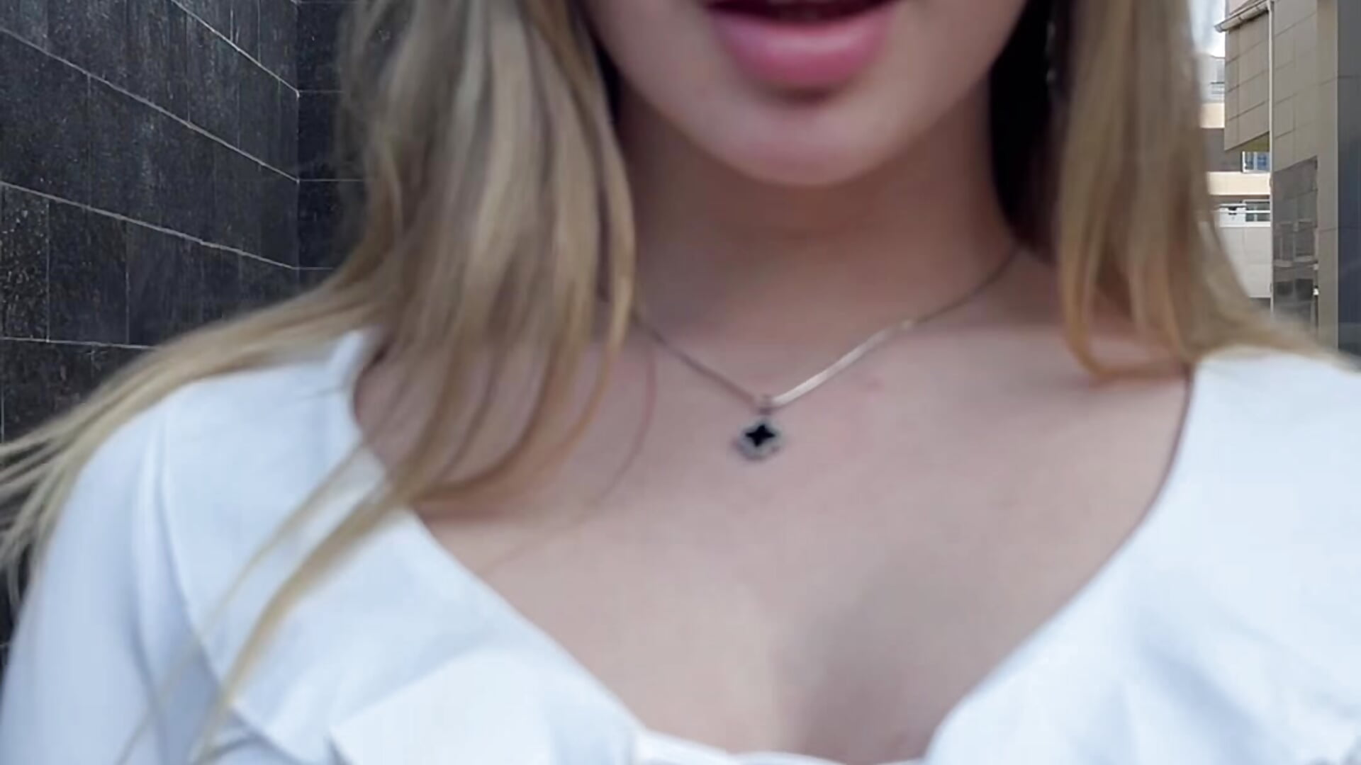 Tttties on the street tease :)) - video by AnnLevine cam model