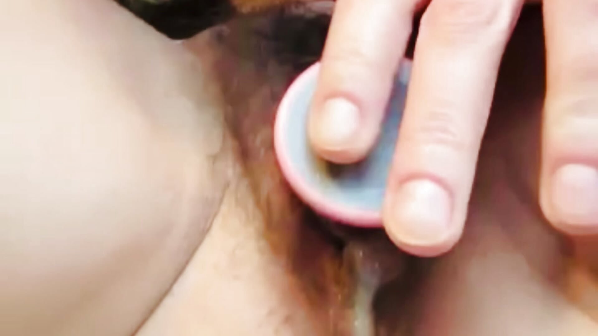 Creamy pussy dildo show clip