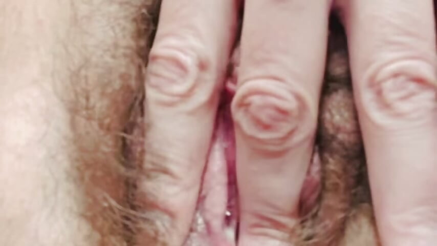 Wet stringy pussy
