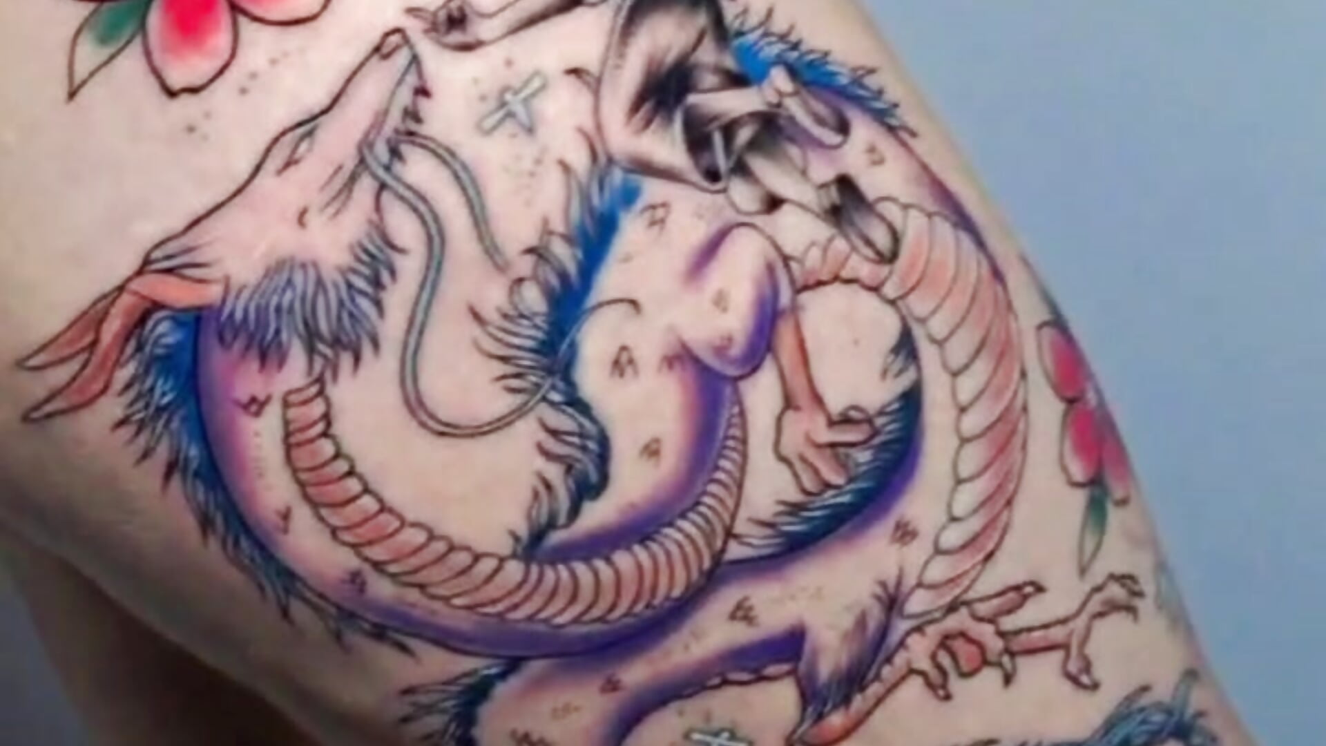 My first two tattoos - video by Paulamontero1 cam model