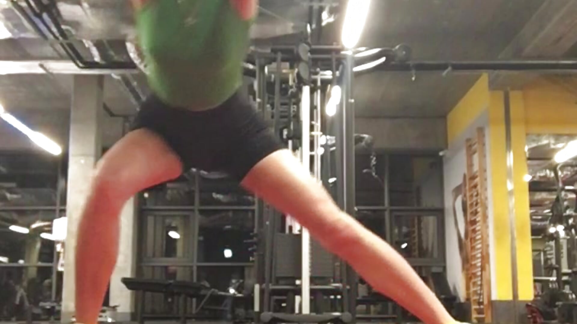 warming up in the gym