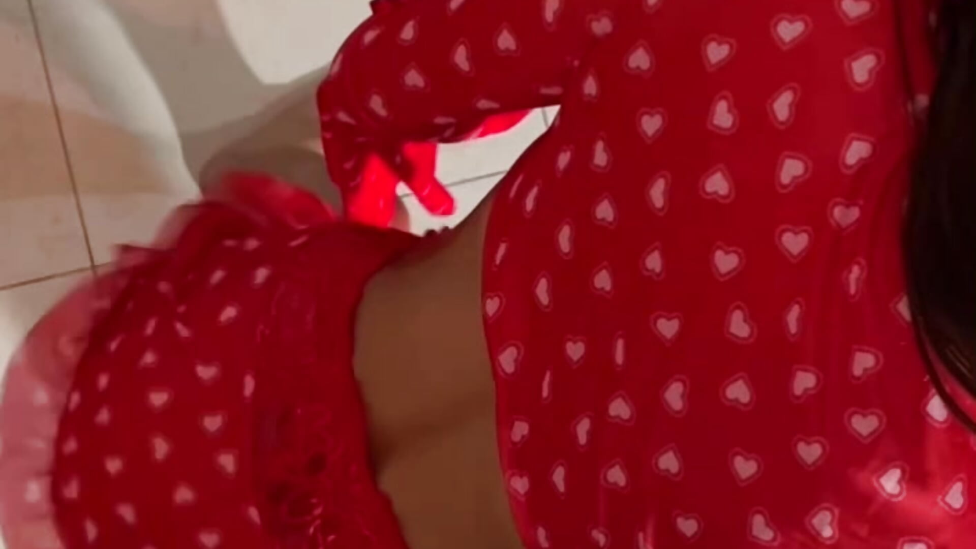 You like my red dress❤️ - video by sashaHarding11 cam model