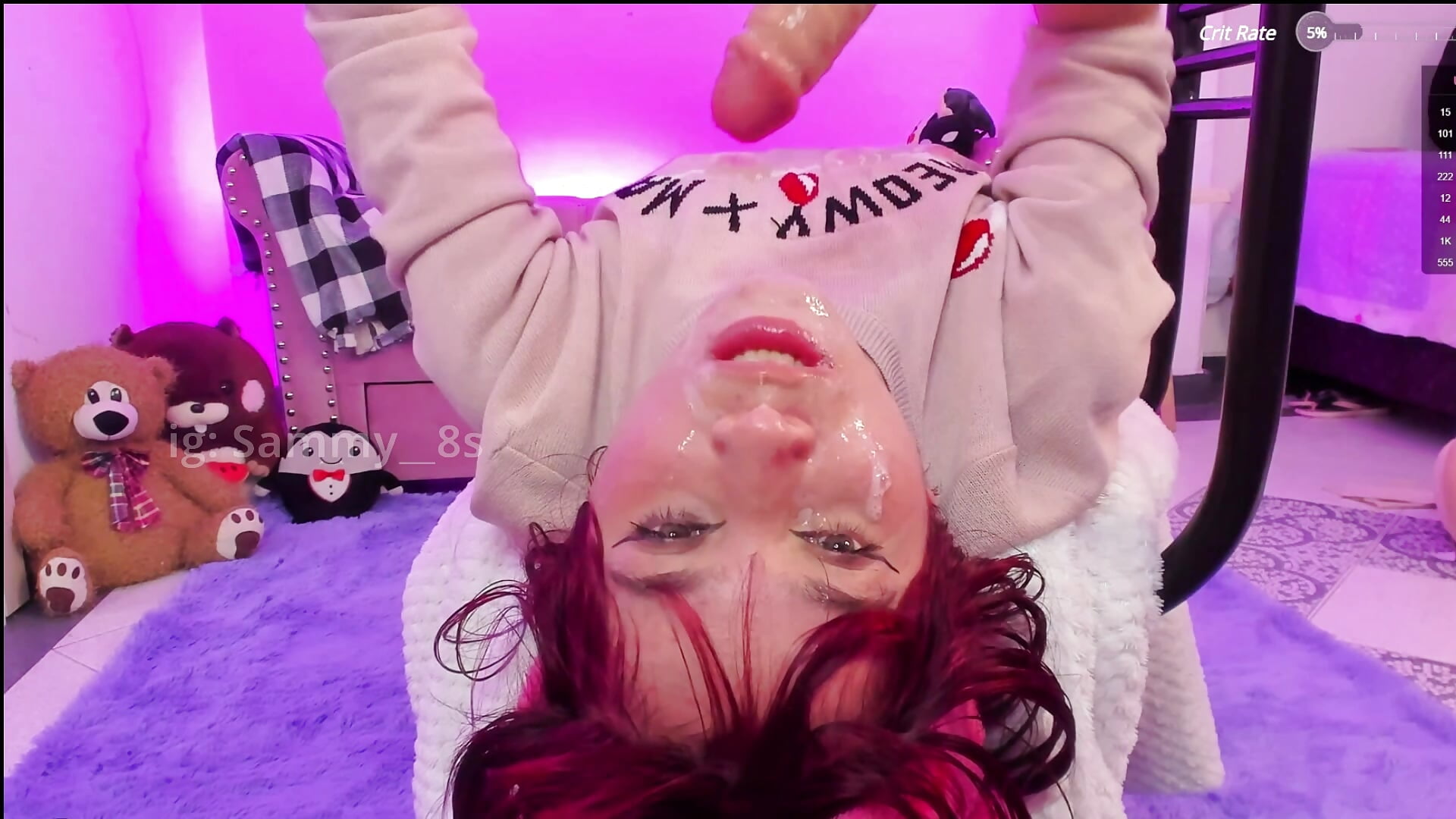 Upside down Sammy - video by sammy__8 cam model