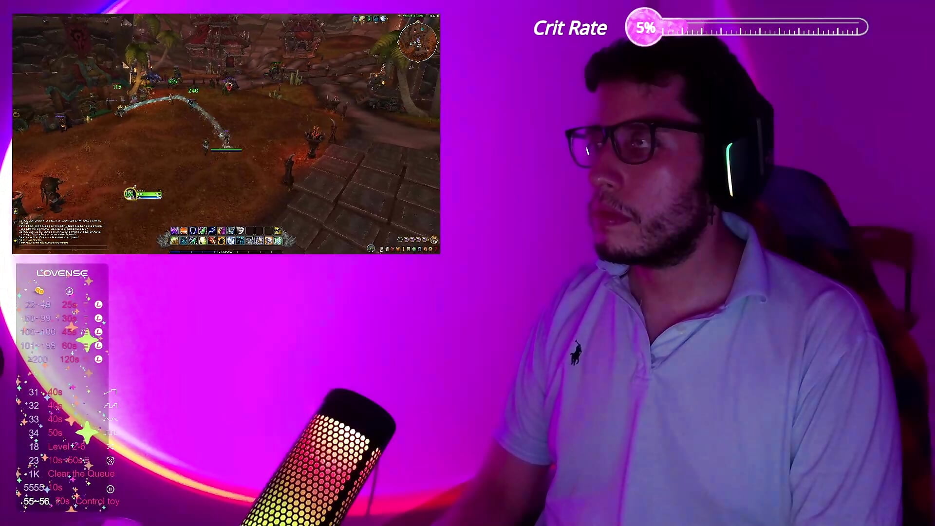 playing some world of warcraft - video by GioFran cam model