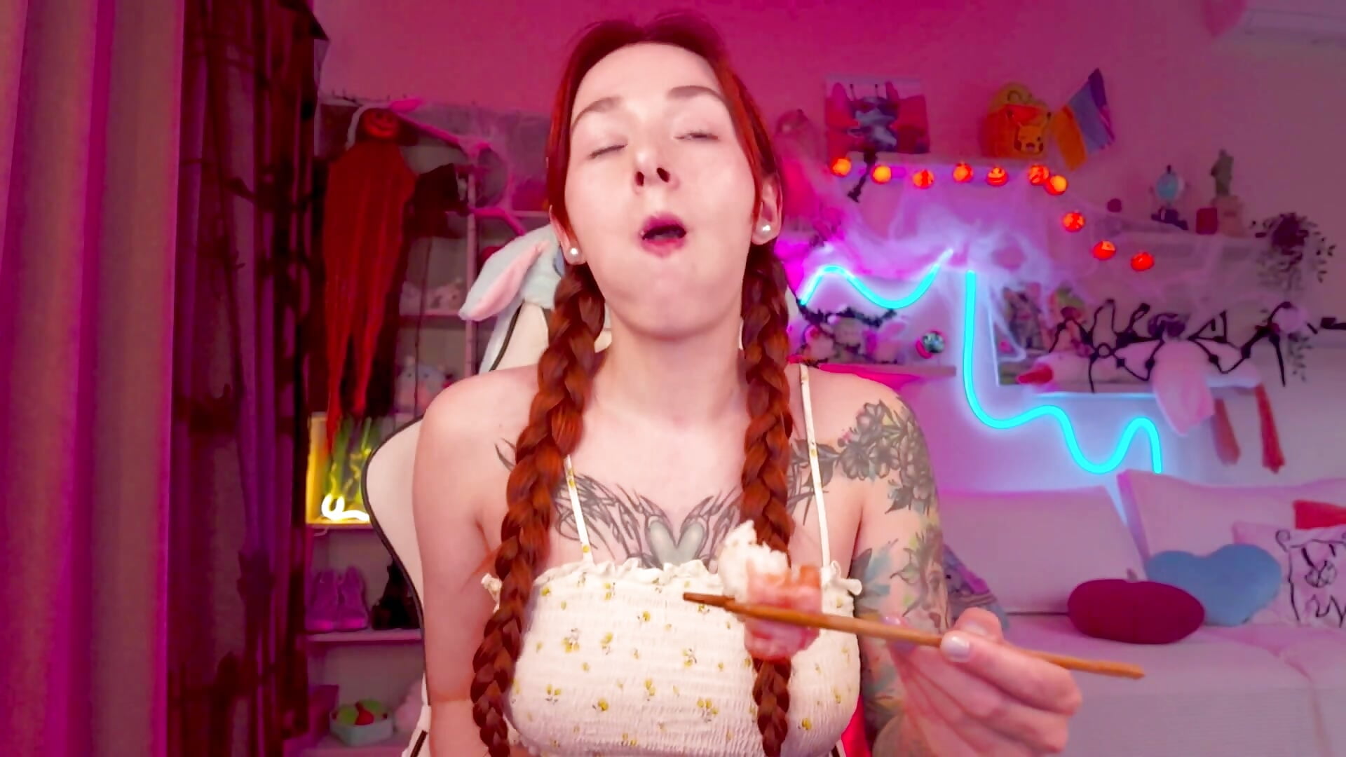 SFW Sushi Chewing Fetish