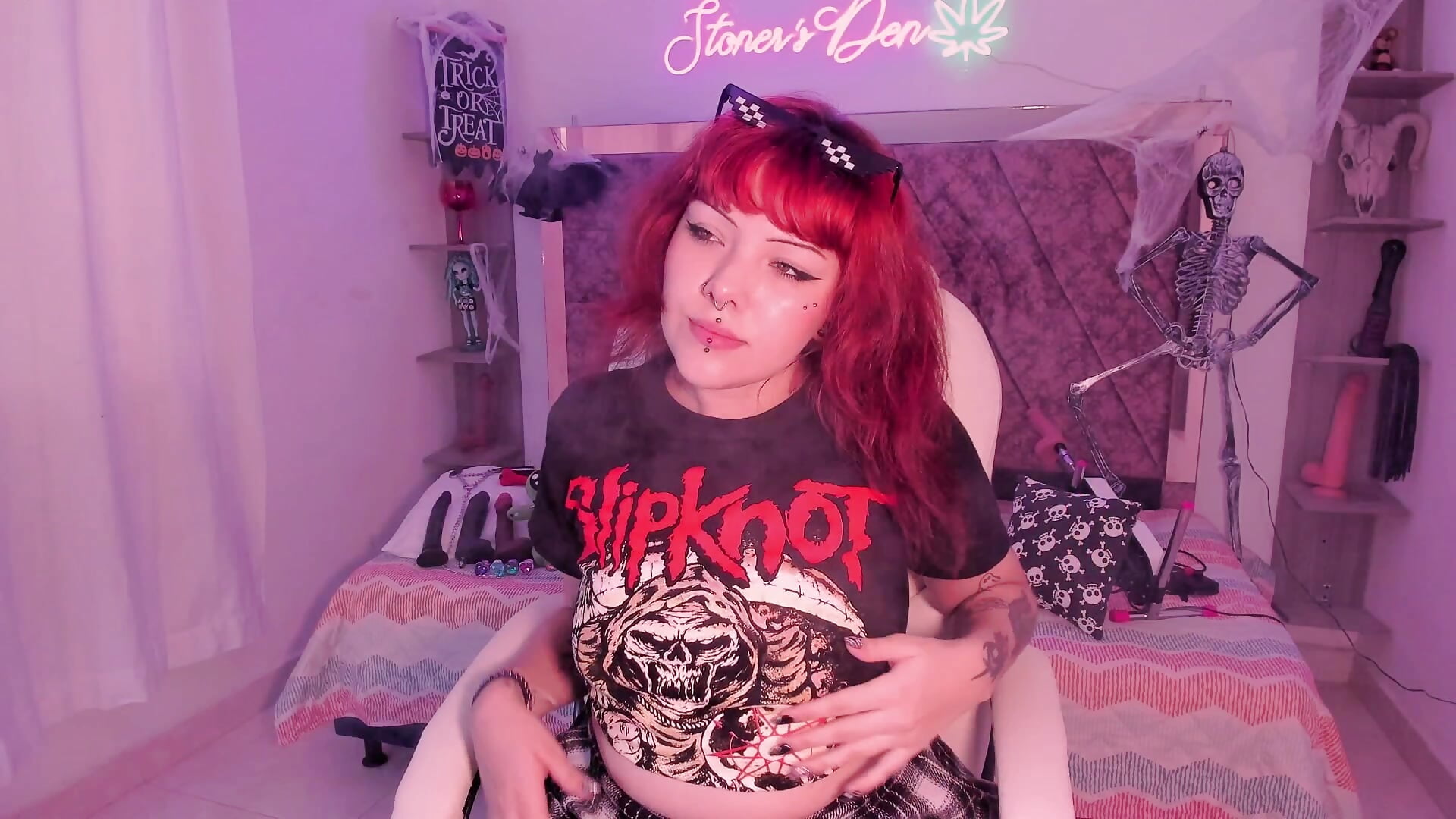 Halloween<3 - vídeo de Sarah-Stoner modelo de câmara