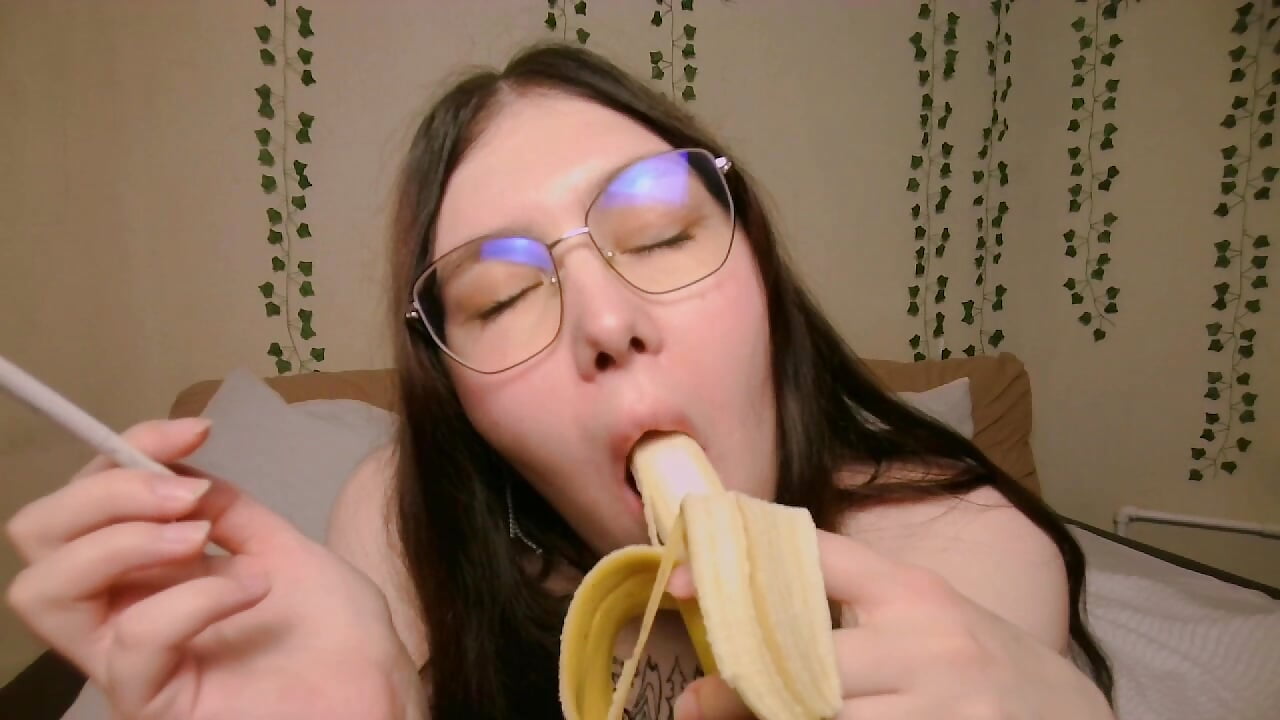 Suck on a banana and smoke