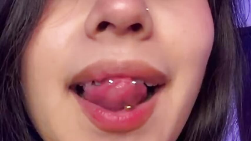 SEE MY PIERCINGS, AMAZING BLOWJOB WITH THIS 😼🥵