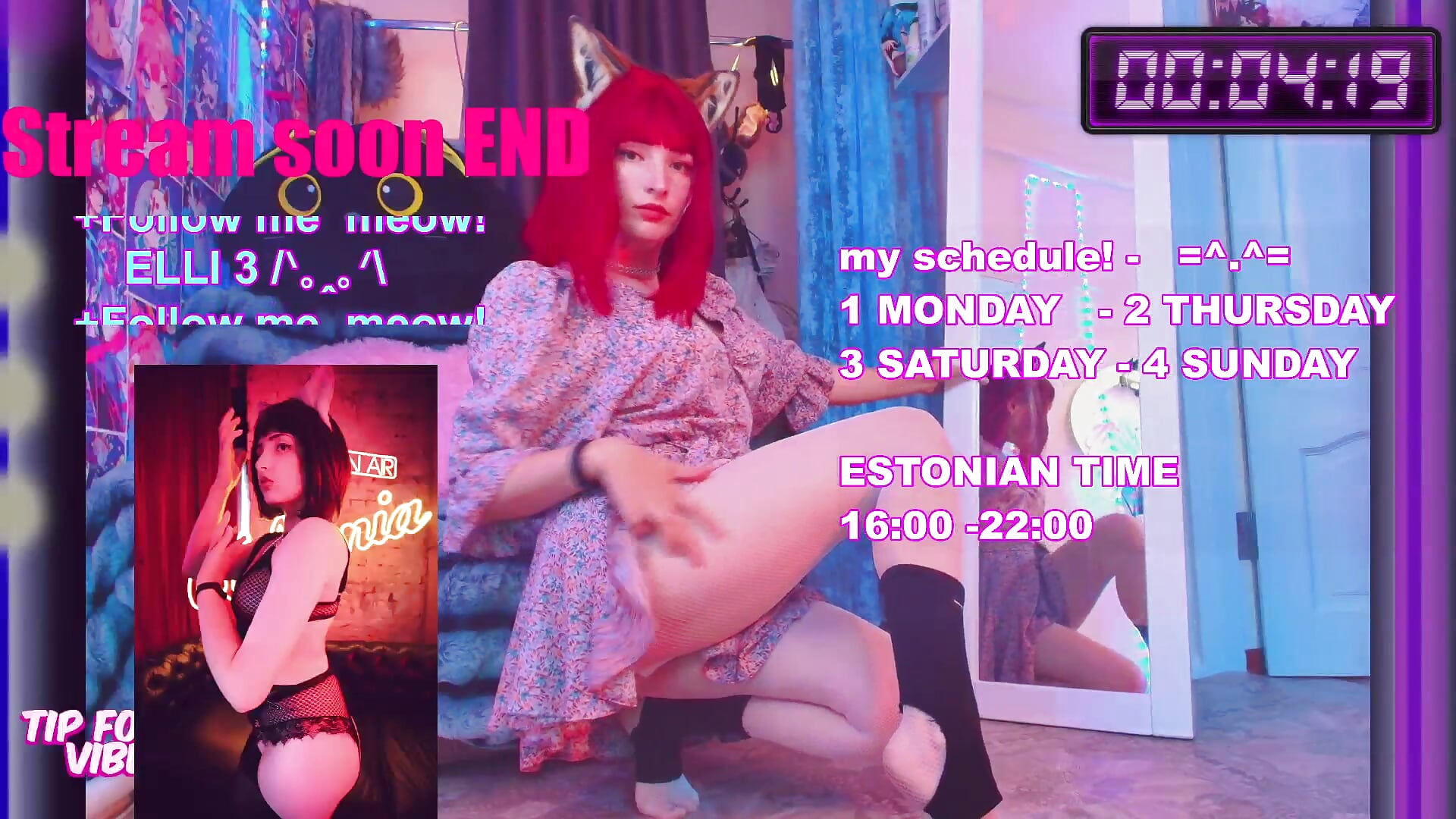 SCHEDULEEEEEEEEE!!! - video by Elli3cat cam model