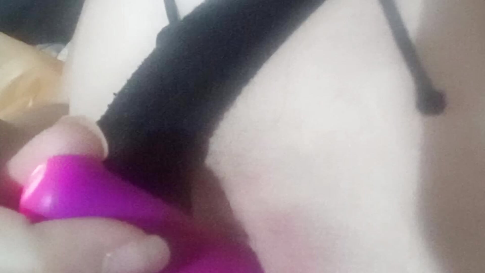 Close up pocket vibrator play