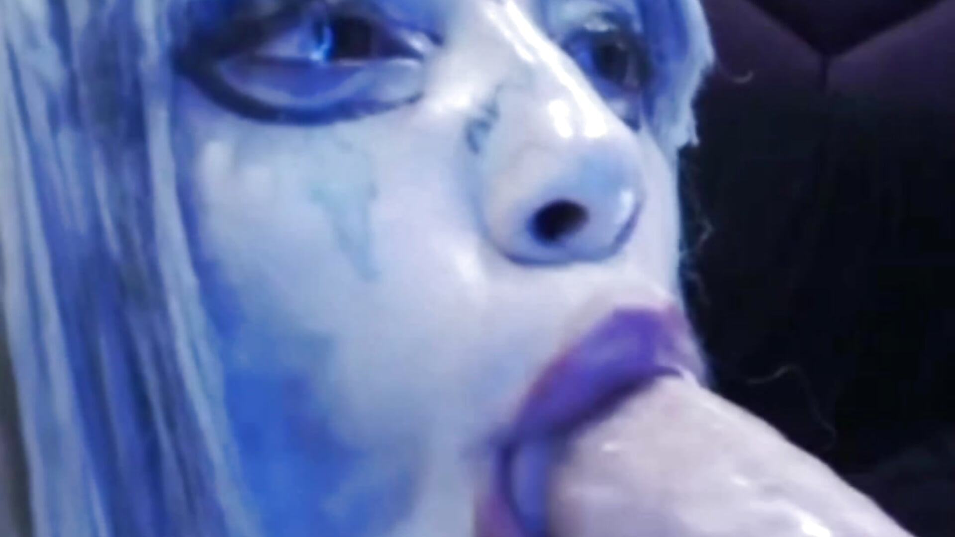 Saliva show messy deeptroat - video by TyphoidMary cam model