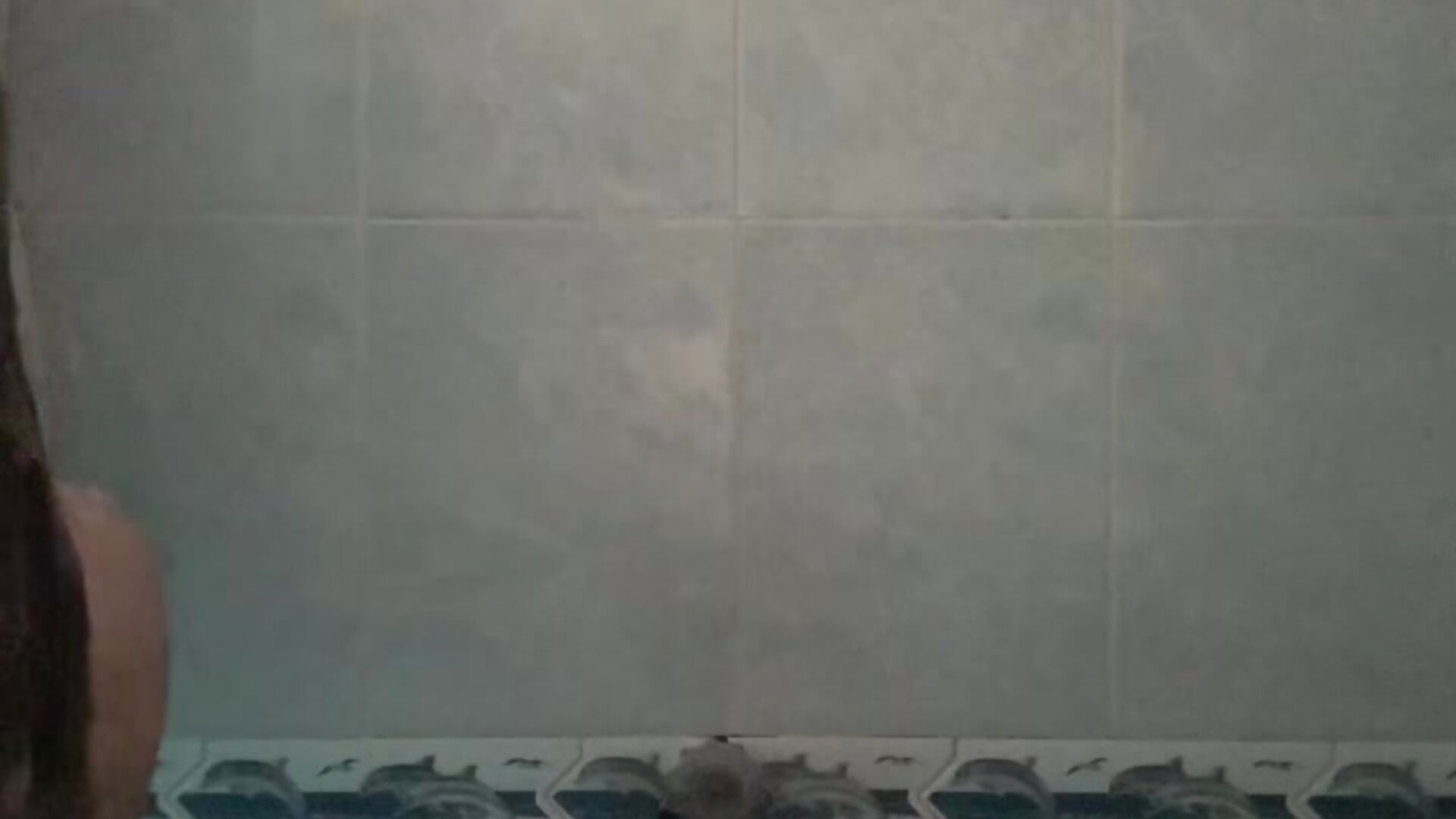 Hot shower with anal plug