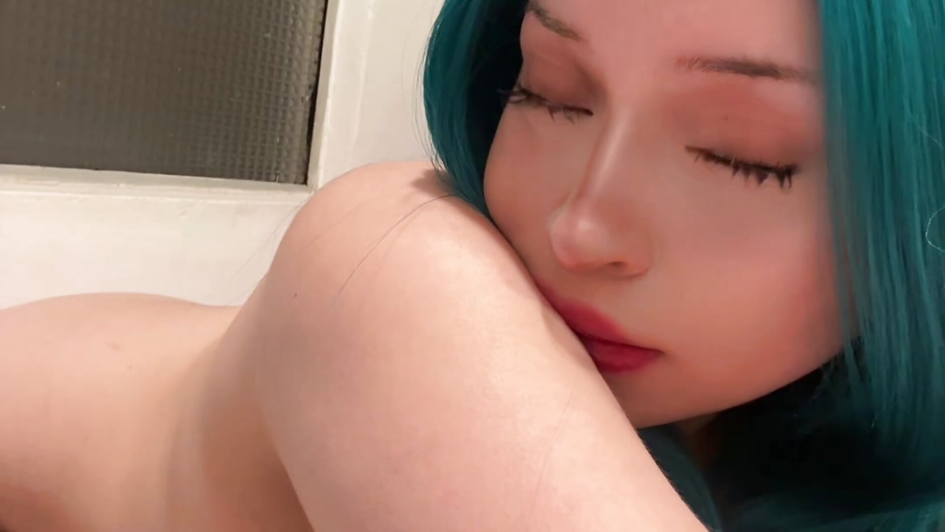 Blue catten – video modela na kameri Doll_wettt