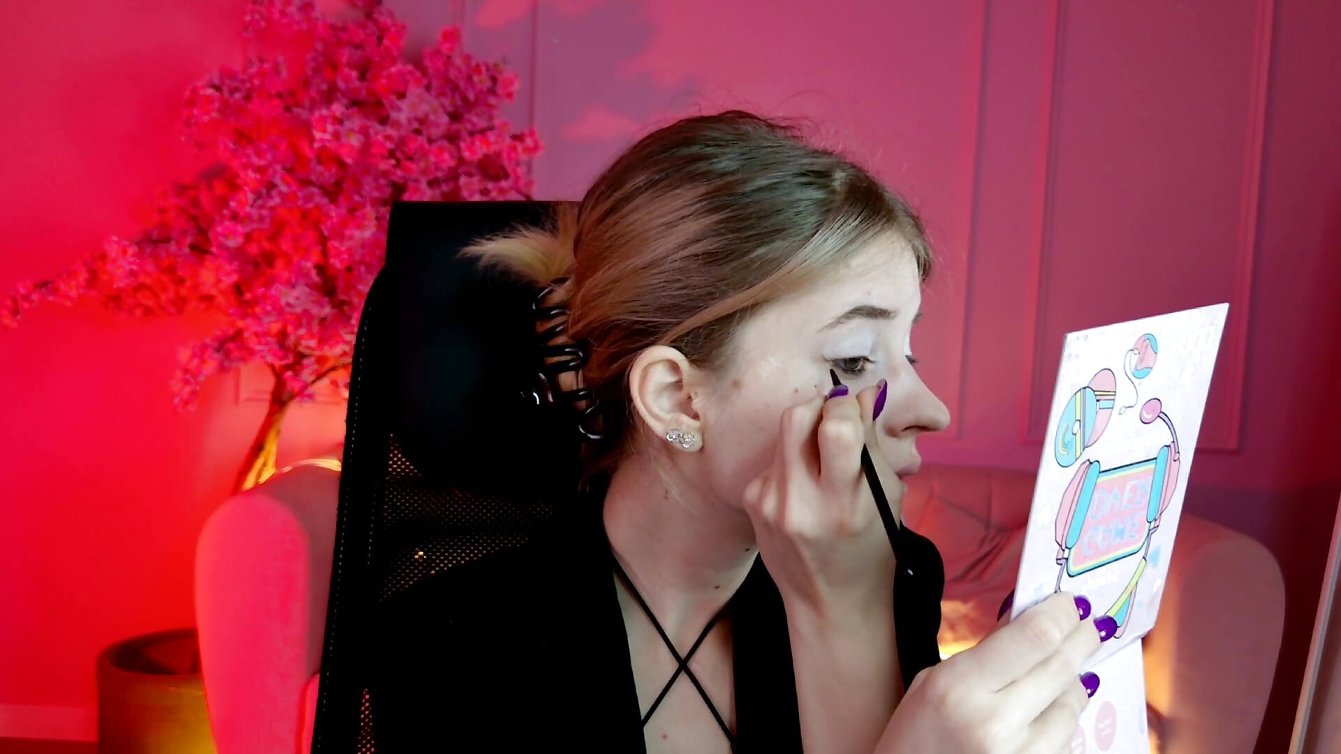 I do makeup - TinaDavil 캠 모델의 동영상