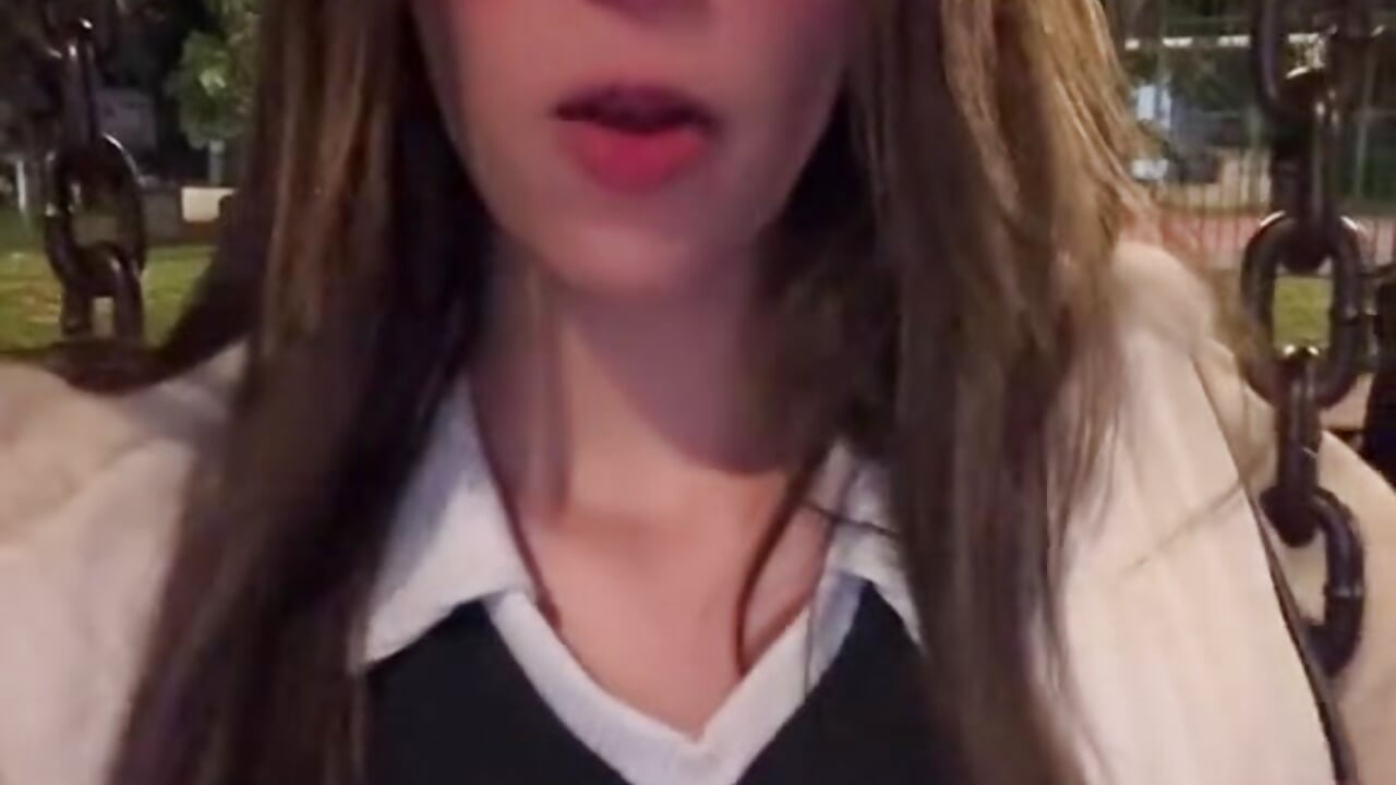 My tits on air at park