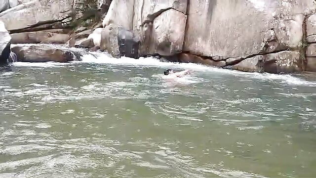 A bath in the river