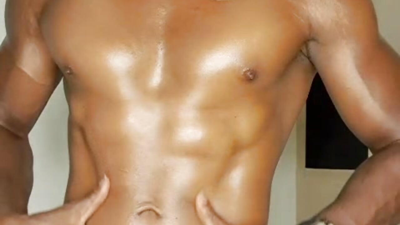 SEXY STRIPTEASE OILED 🔥 - video by JamalMyst cam model