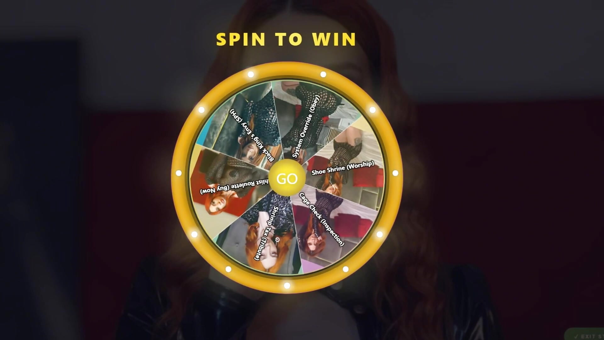 Try Your Luck & Spin - video by MinnieDrew cam model