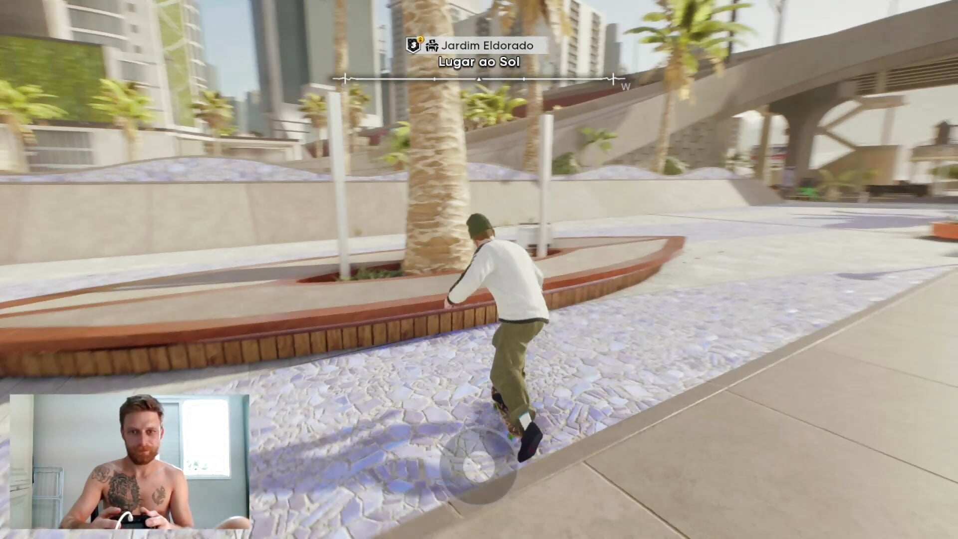 Jogando game de skate - Video von SkullTatto Cam-Model