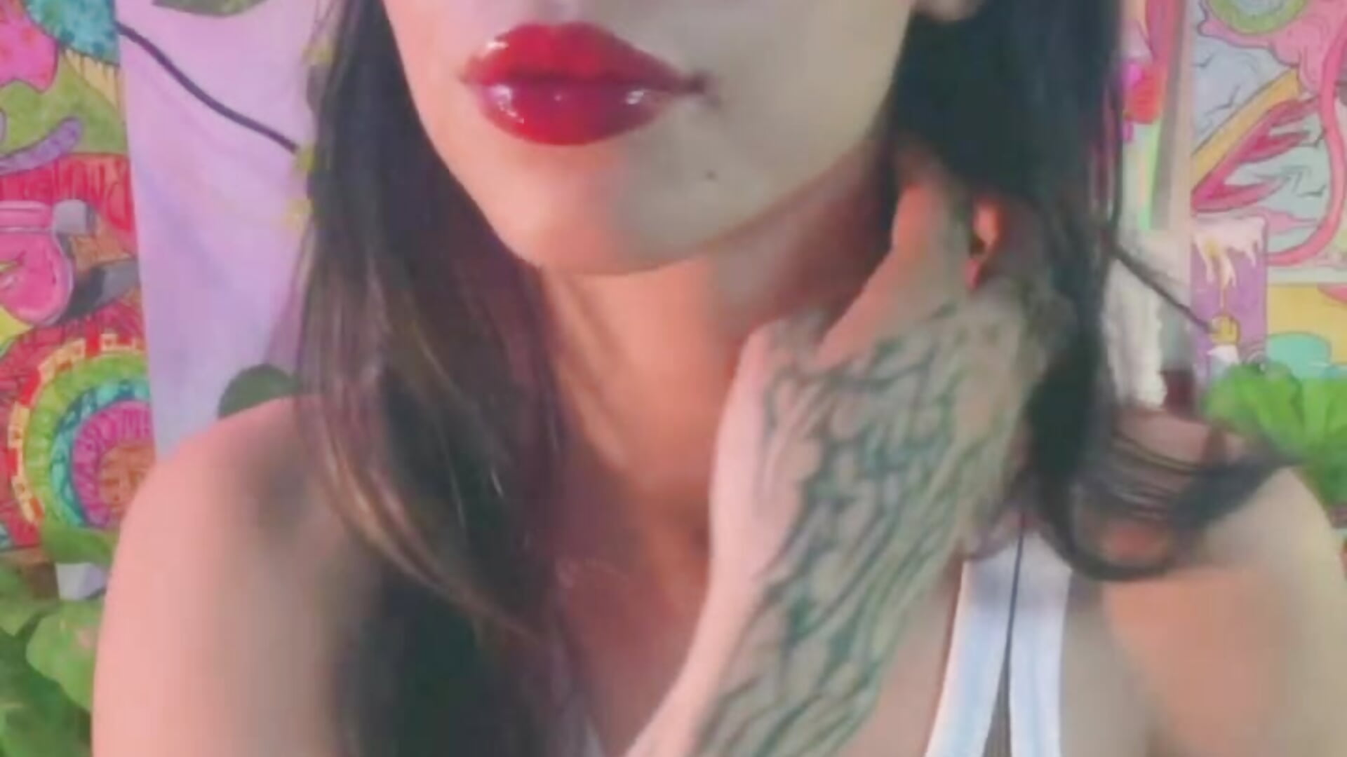 Red is my color this month  🔥🍷👄 - video by Kitty_arts cam model