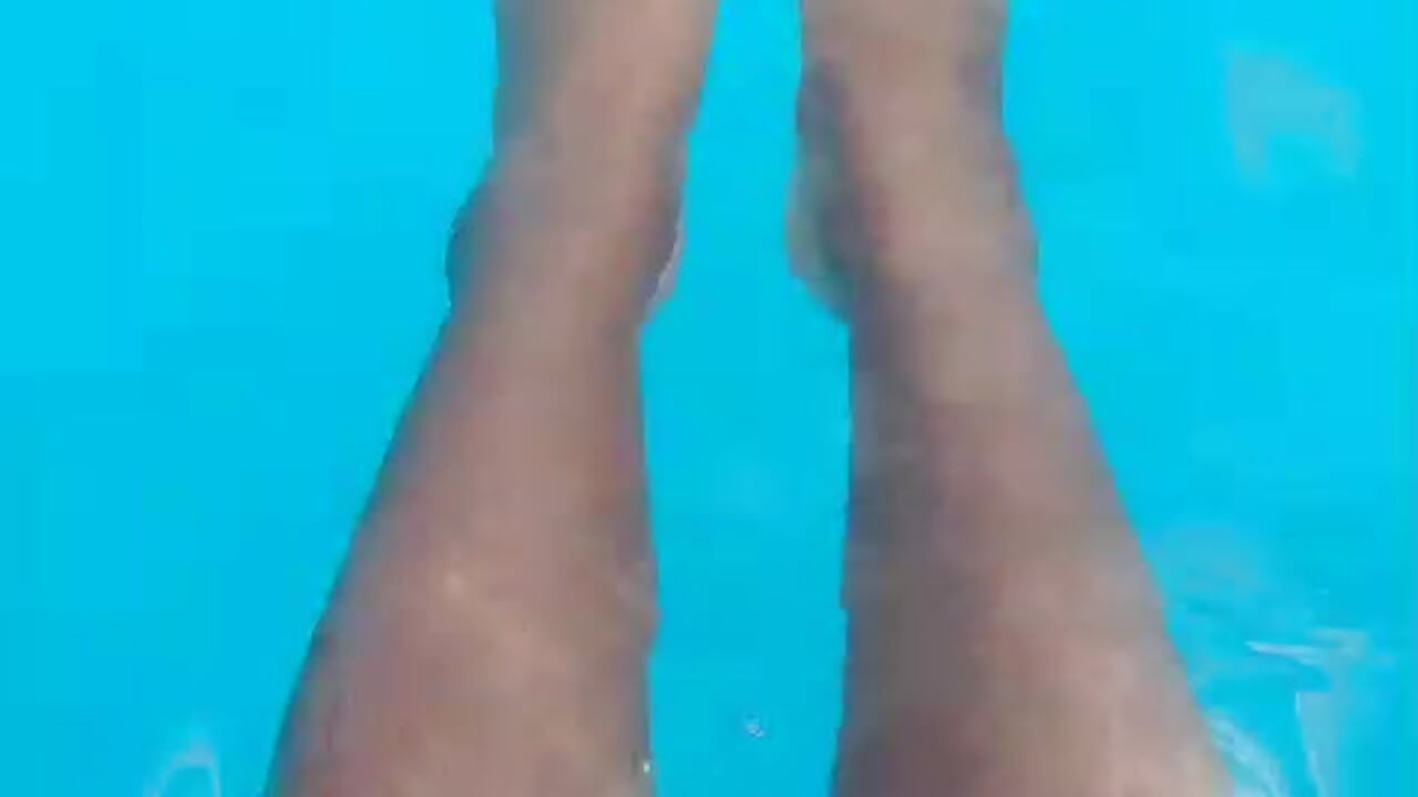 Feet and nails at the pool