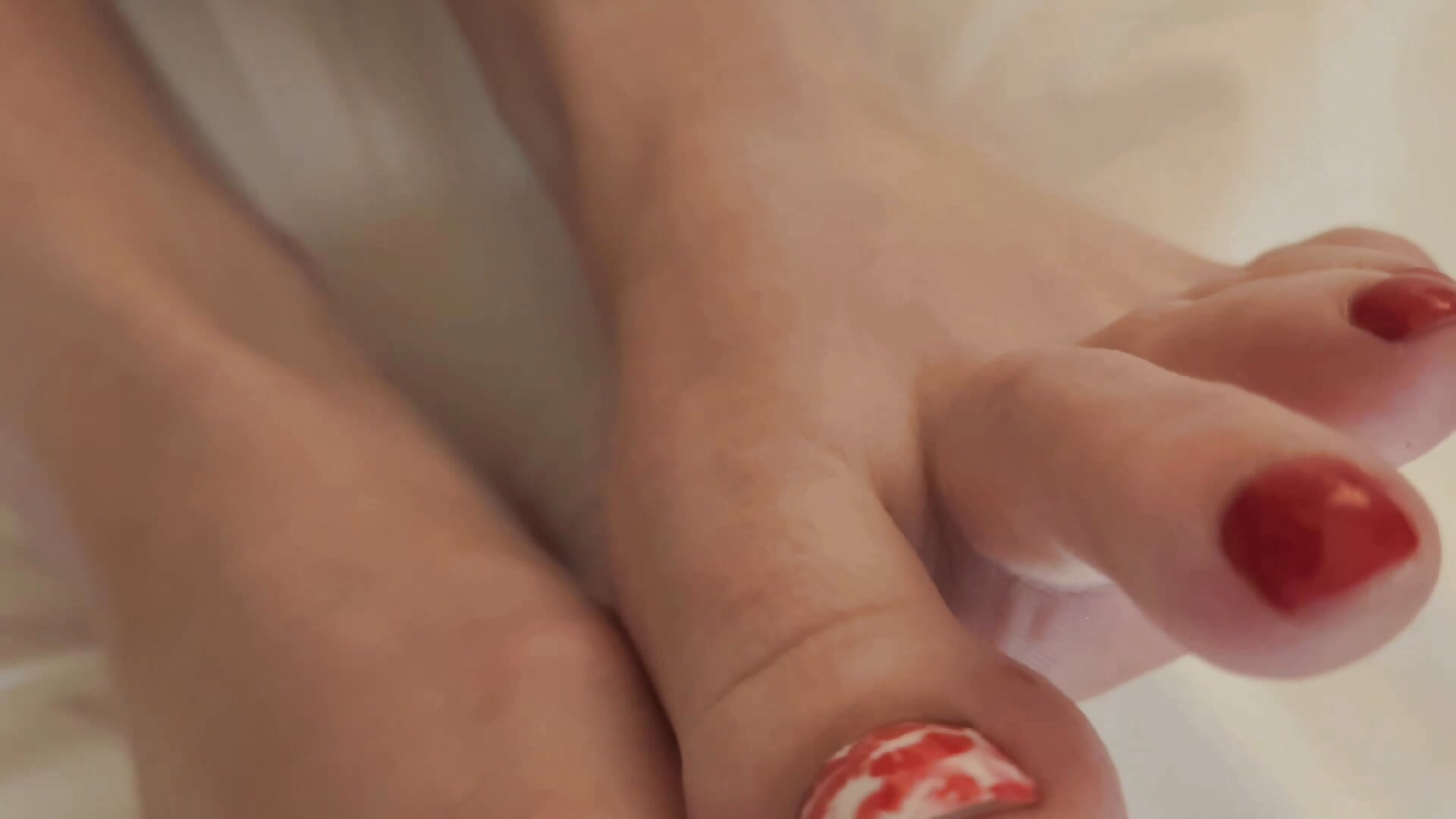 Leg zoom - video di footfetish_baby modella di cam