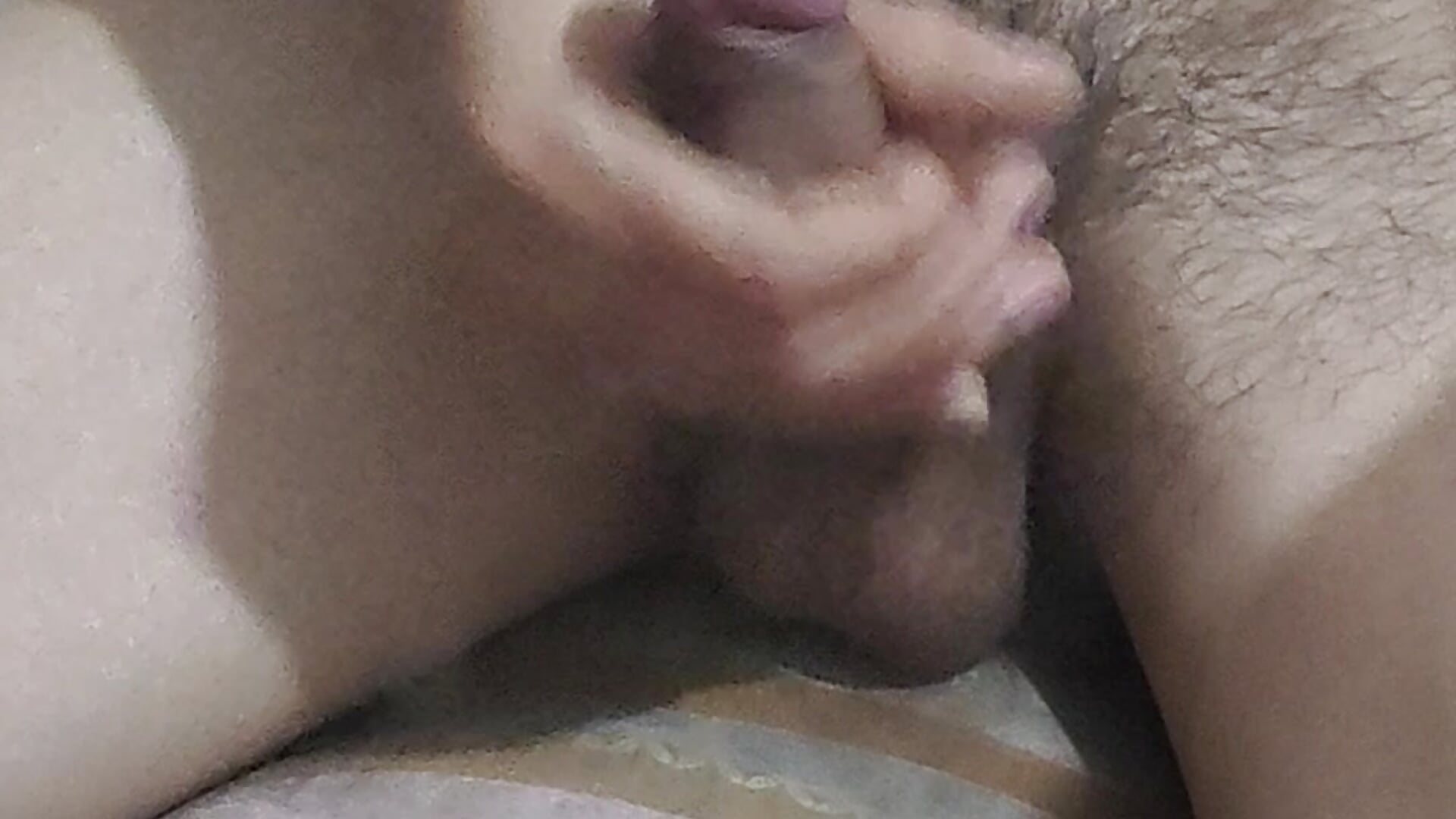 Huge cum with dick head out
