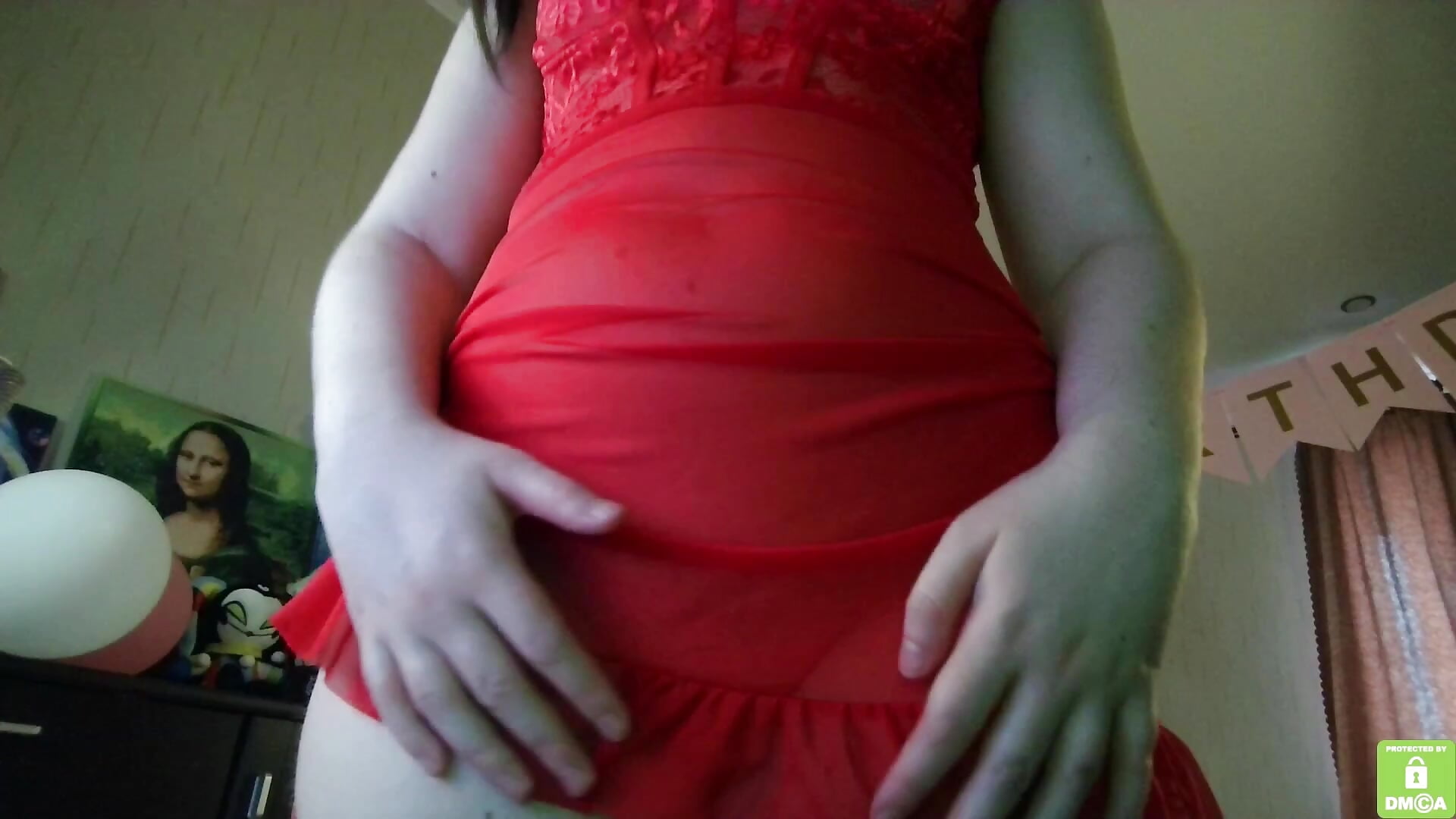 Birthday #2 - outfit girl in red - video by el_sweety cam model