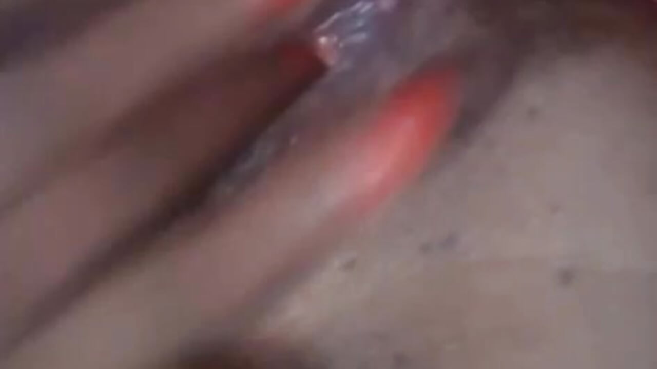 Fingering horny & wet black pussy shaved ❤️ - video by SouthaBarbie26 cam model