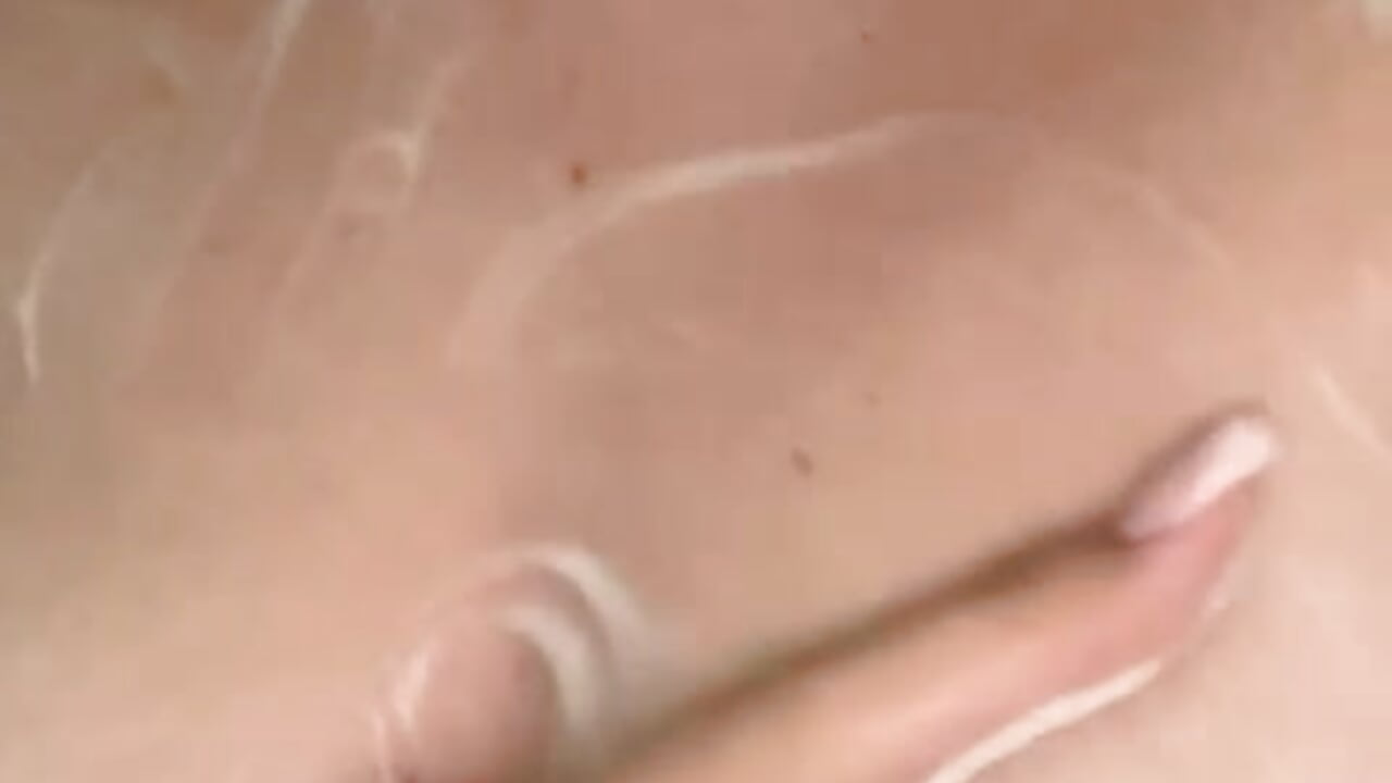 a delicious bath with foam