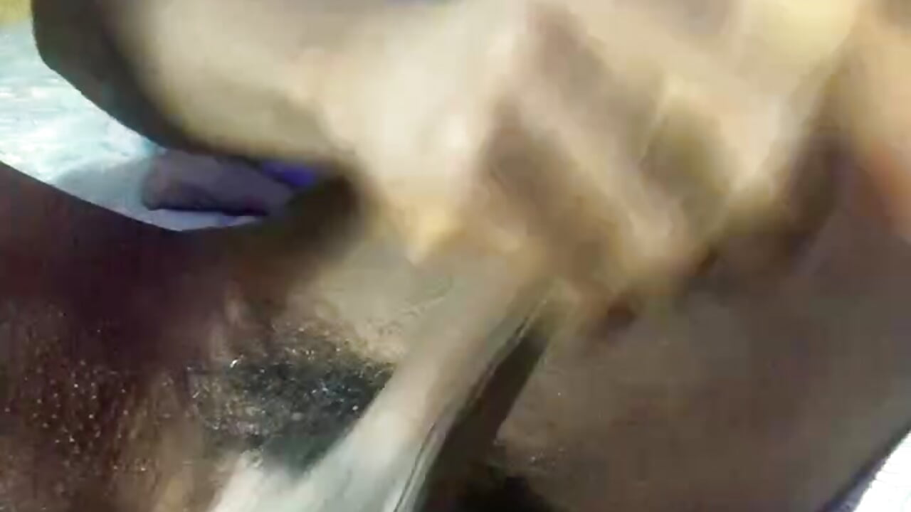 Anal show and stroking
