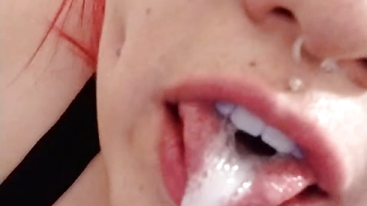 black cock Cum in my mouth