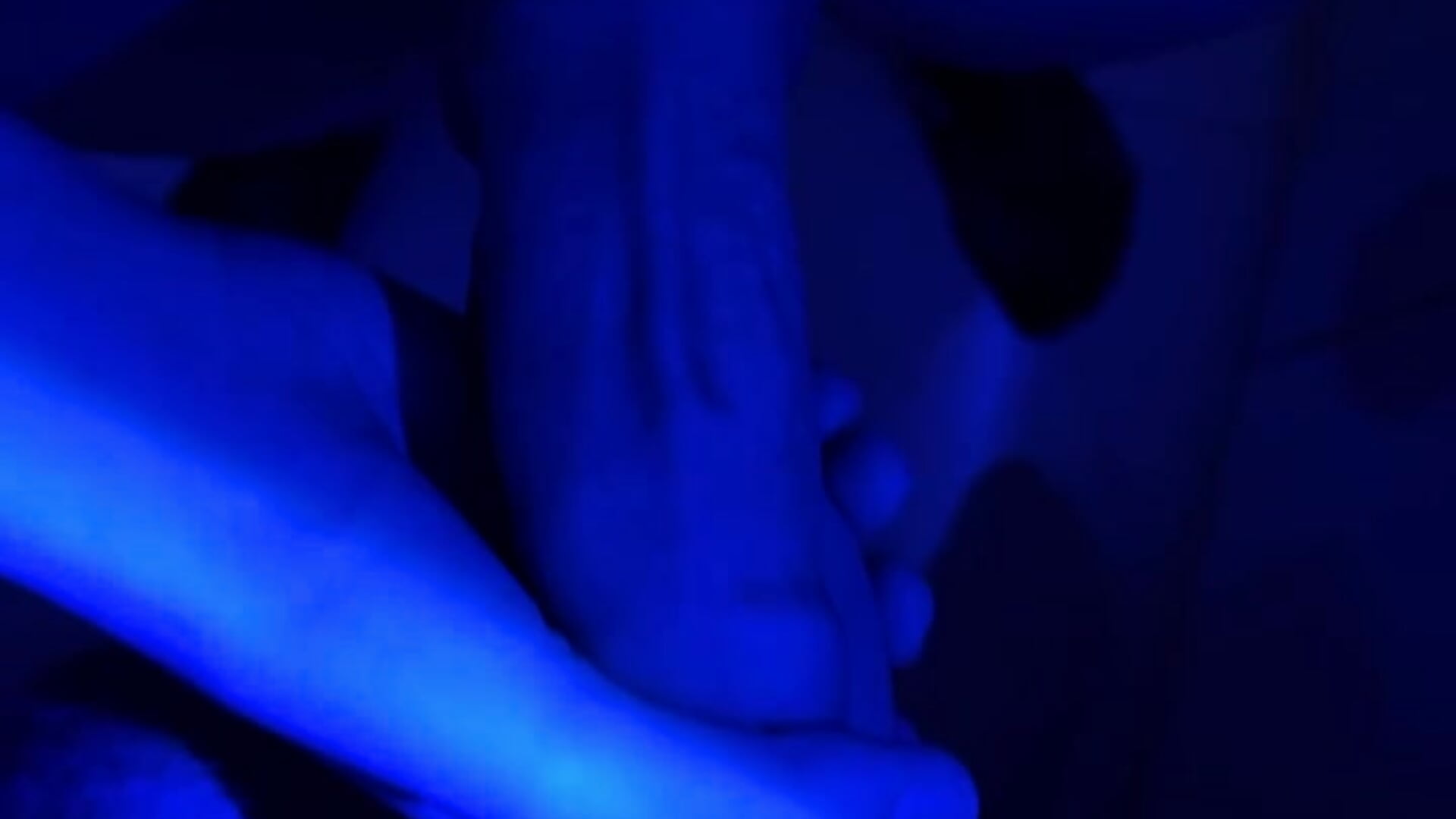 rubbing cocks in neon