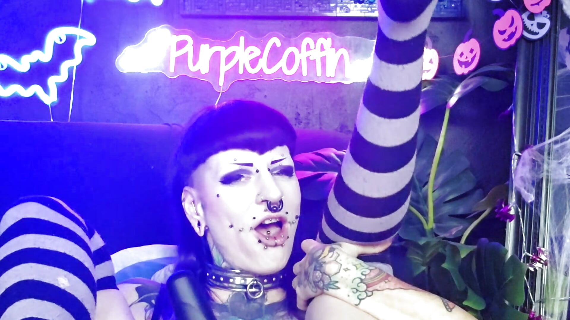 Purple spielt mit Analplug + Ass POV 🔥 🍑 - Purple_Coffin666 캠 모델의 동영상