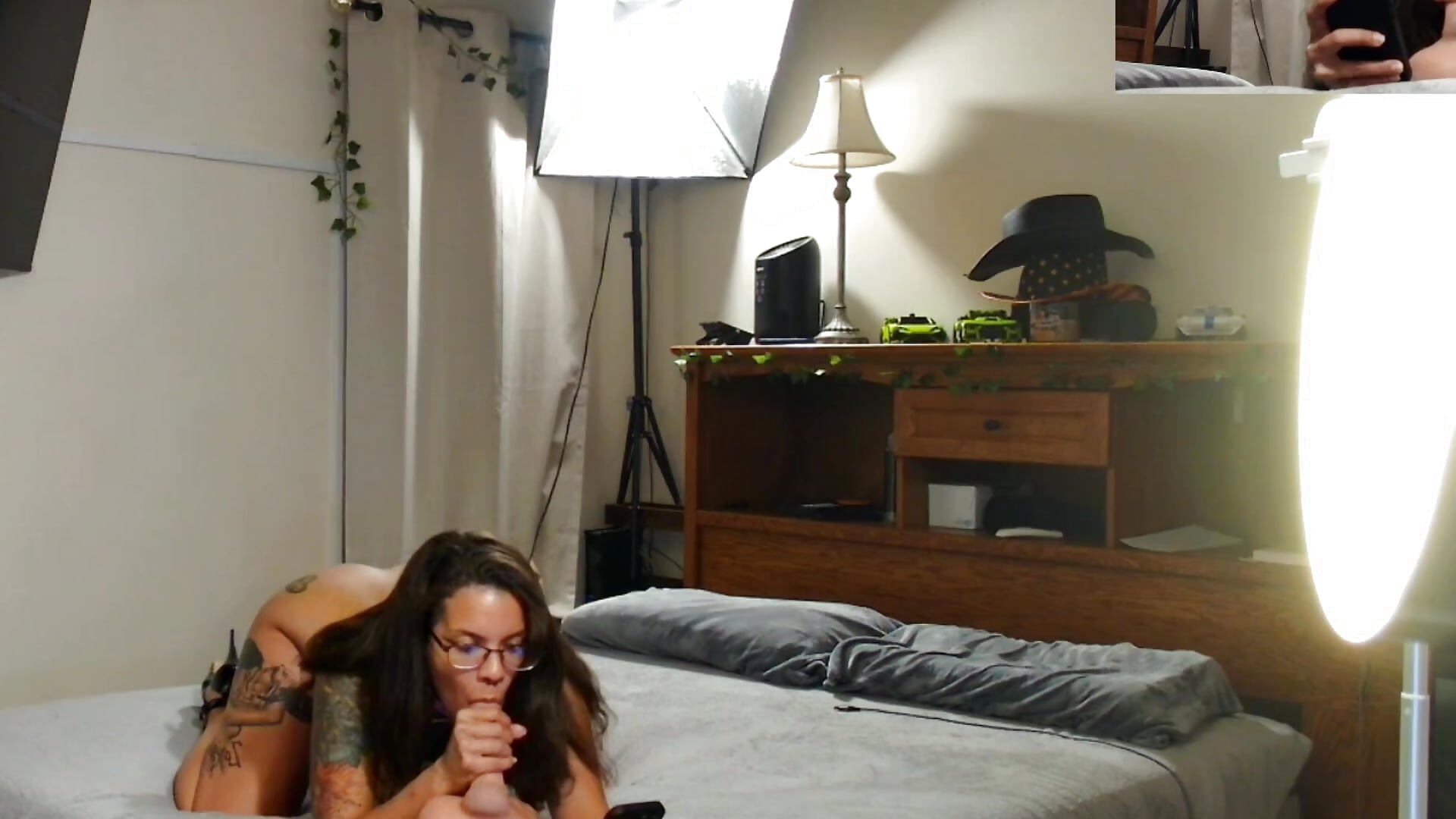 latex tease fuck & bj