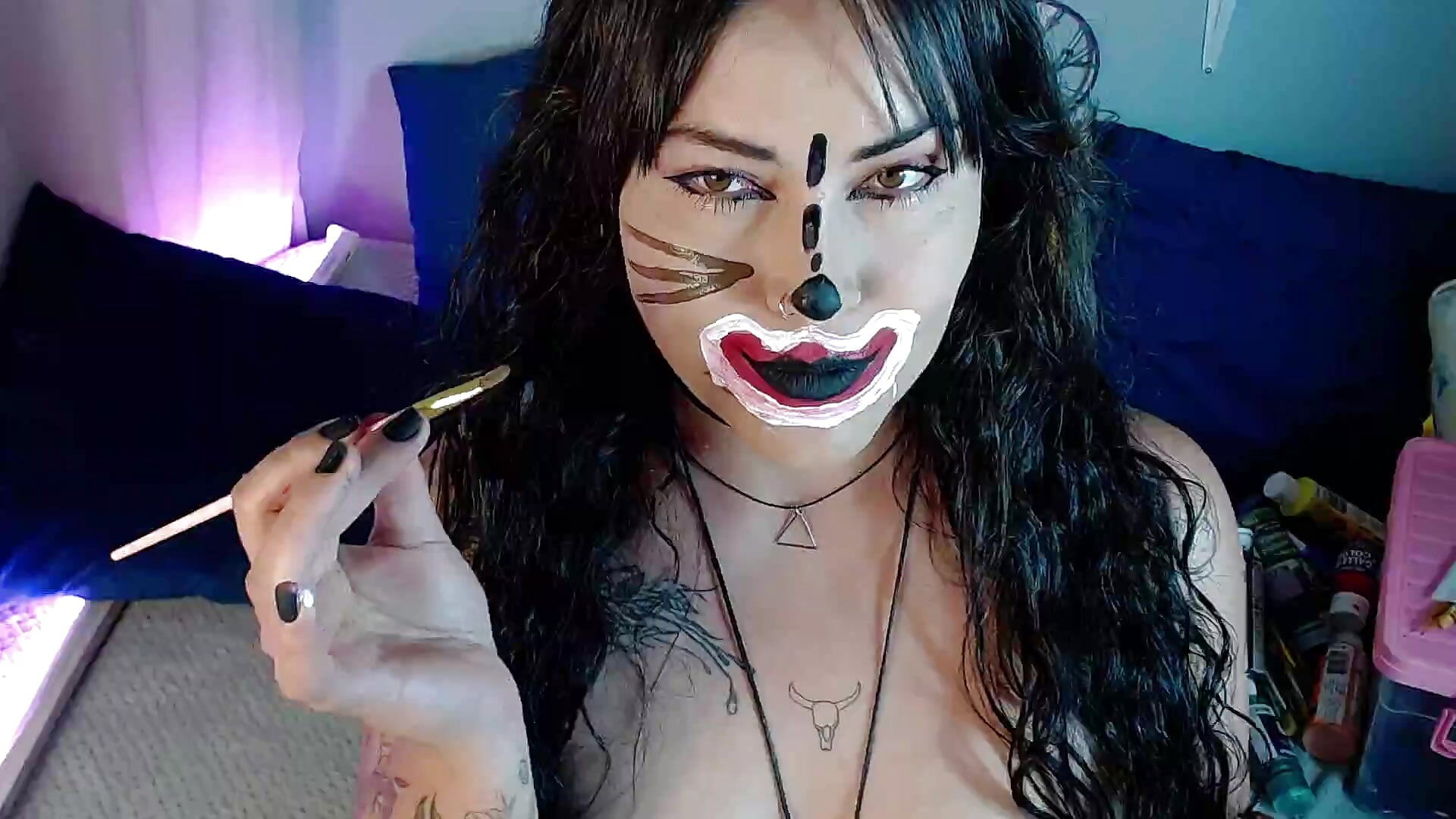 Ruining my face with paints