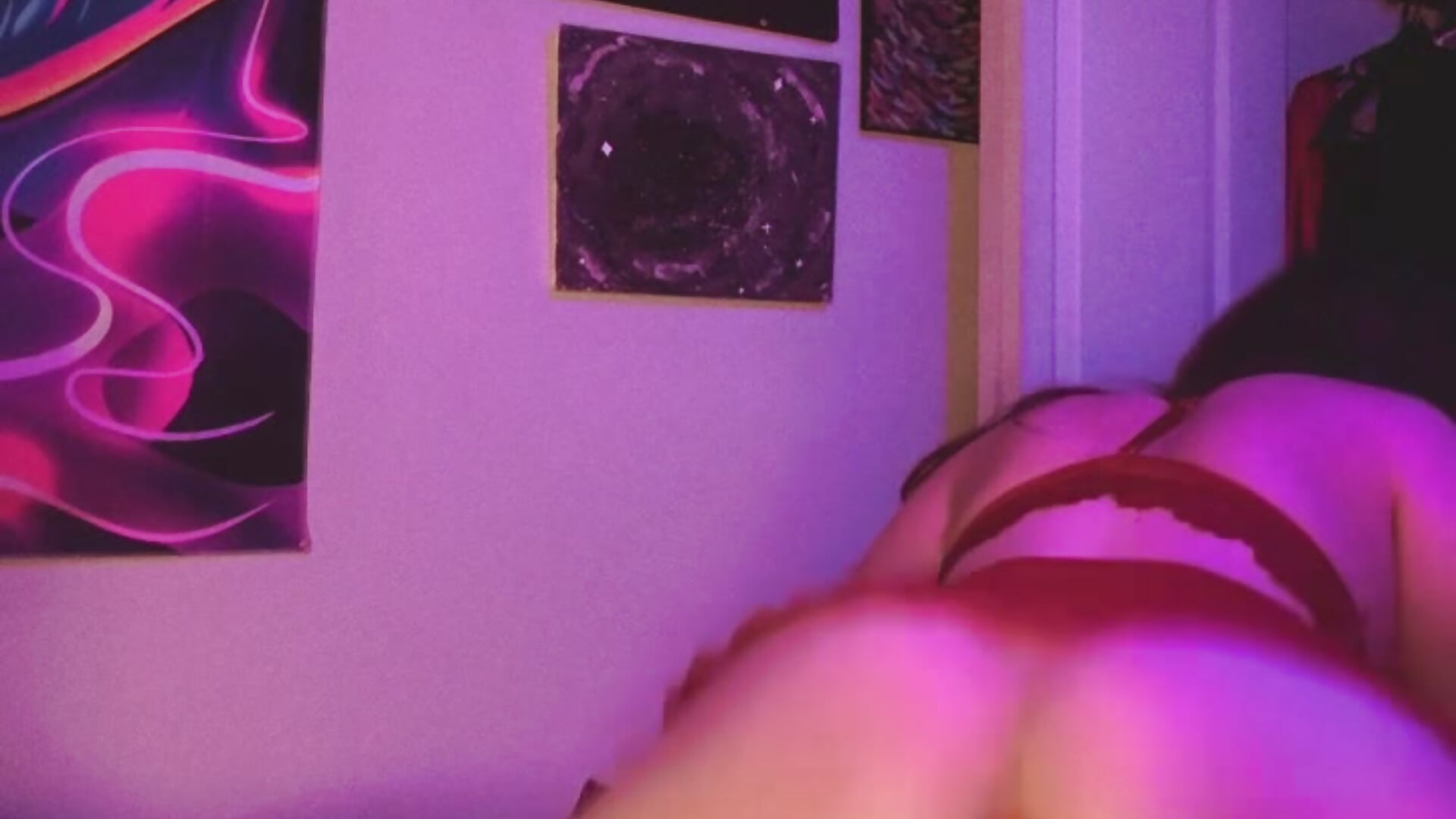 Nova twerking on neon tentacle