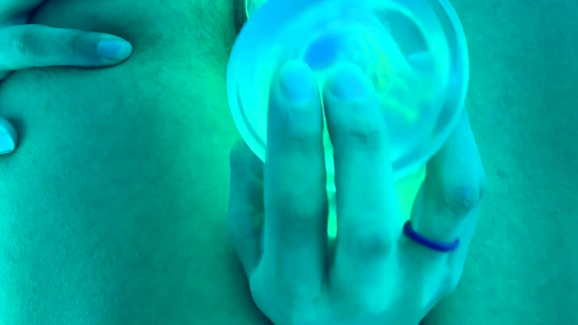 Gym tanning bed dildo and squirt