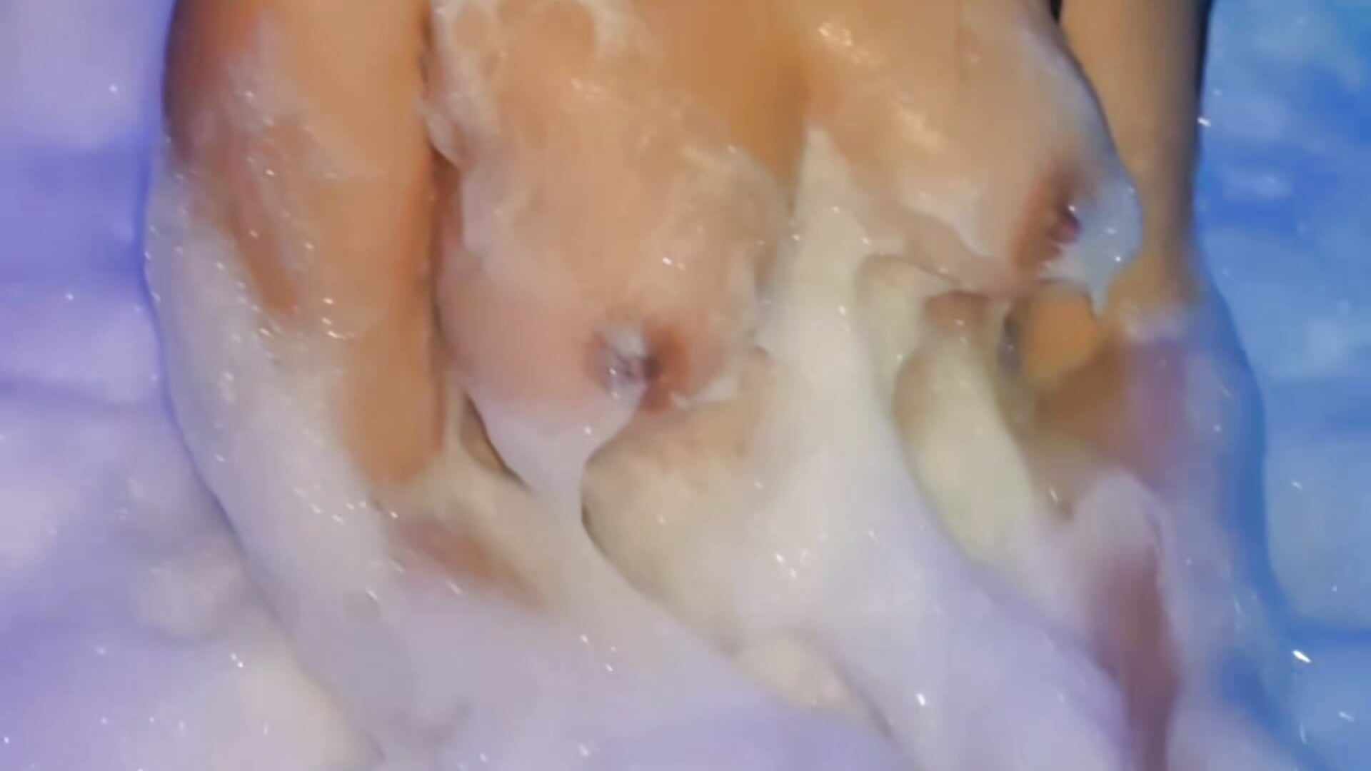 a gentle caress with foam