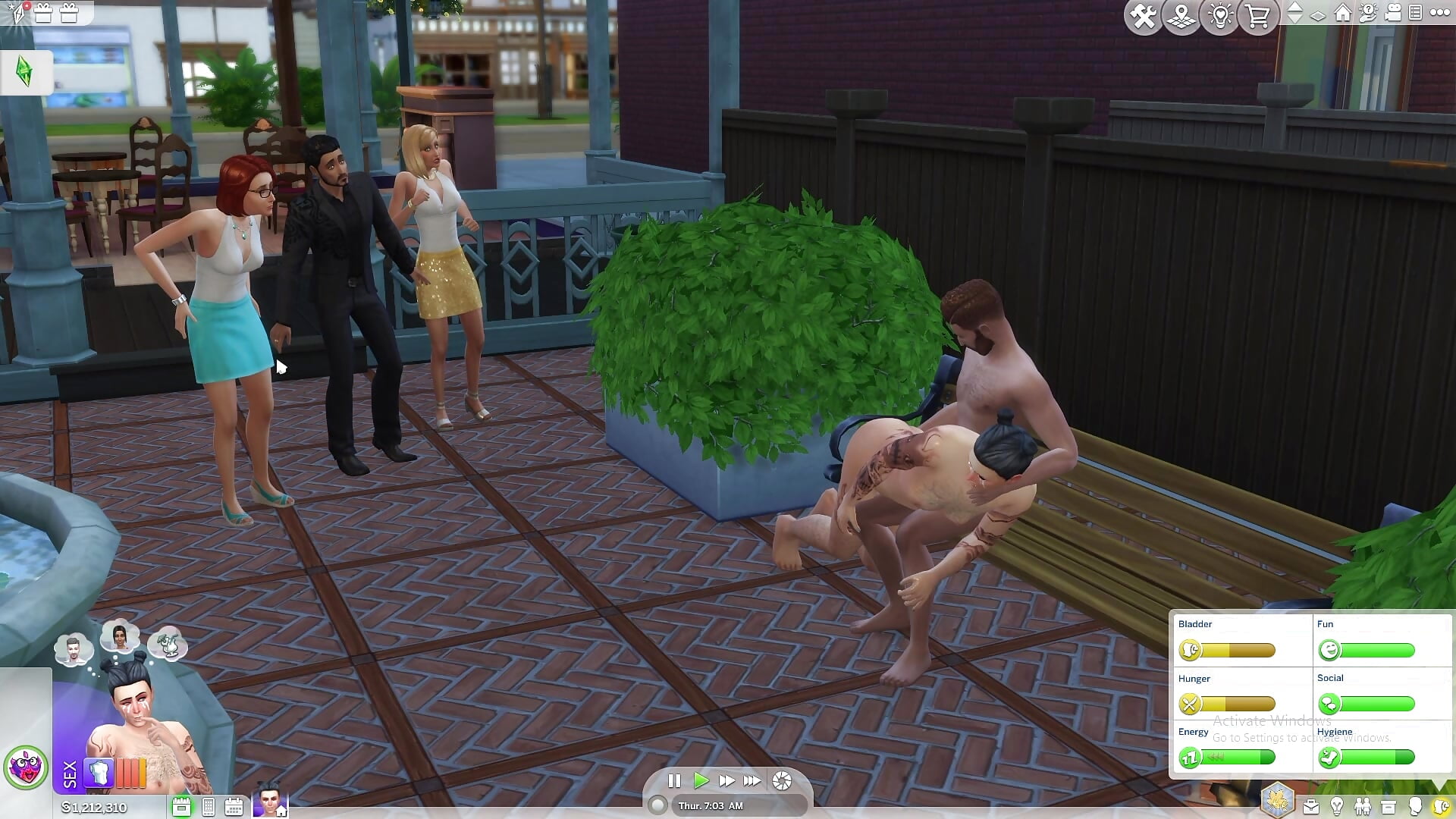 Sims 4 Porn - Daddy spanked me in public - video by tuxedomasc95 cam model