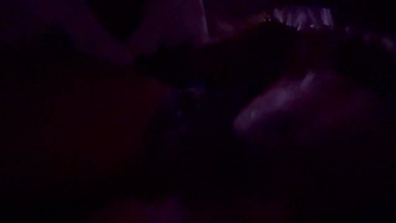 His wet dick shines in the dark as I jack it