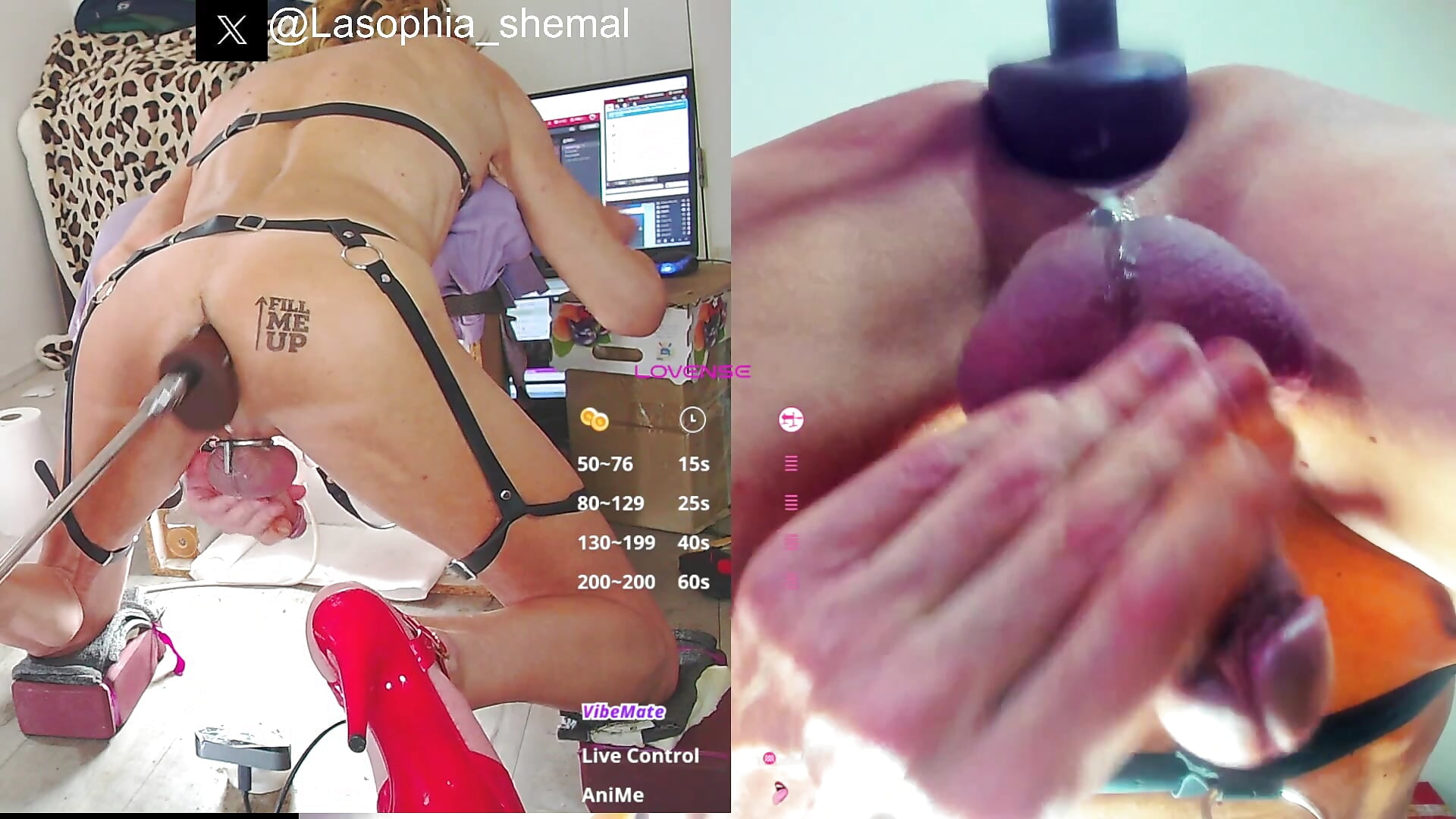 have you seen the new 11 inch cock in my ass?  I DIRTY THE CAMERA WITH CUM - video Lasofia kameramallilta