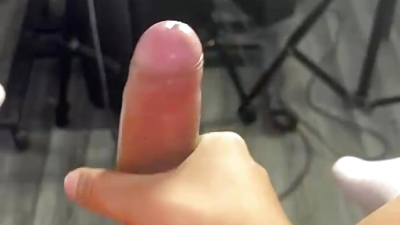 Making grown my cock in a pink panty